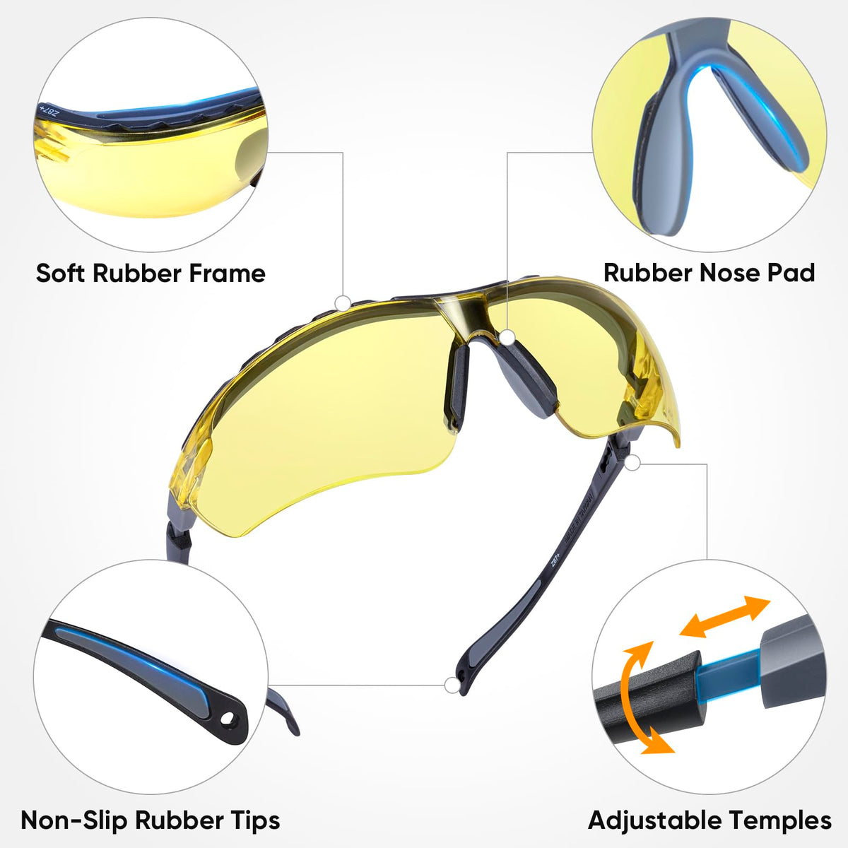 10PK Anti Fog Safety Glasses for Men & Women (10 Count)