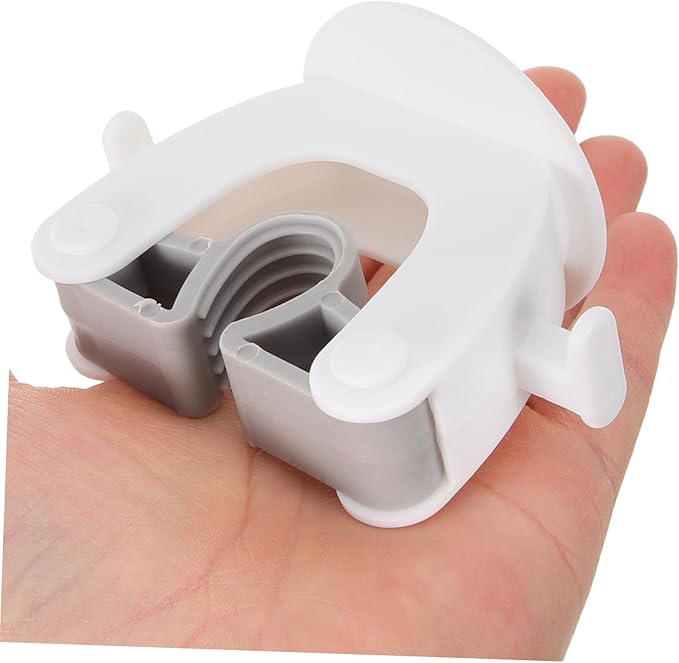 SAFIGLE Abs Mop Holder Wall Mount Drilling Broom Rack Mop Clip for Home Office Restaurant Hotel Random Color