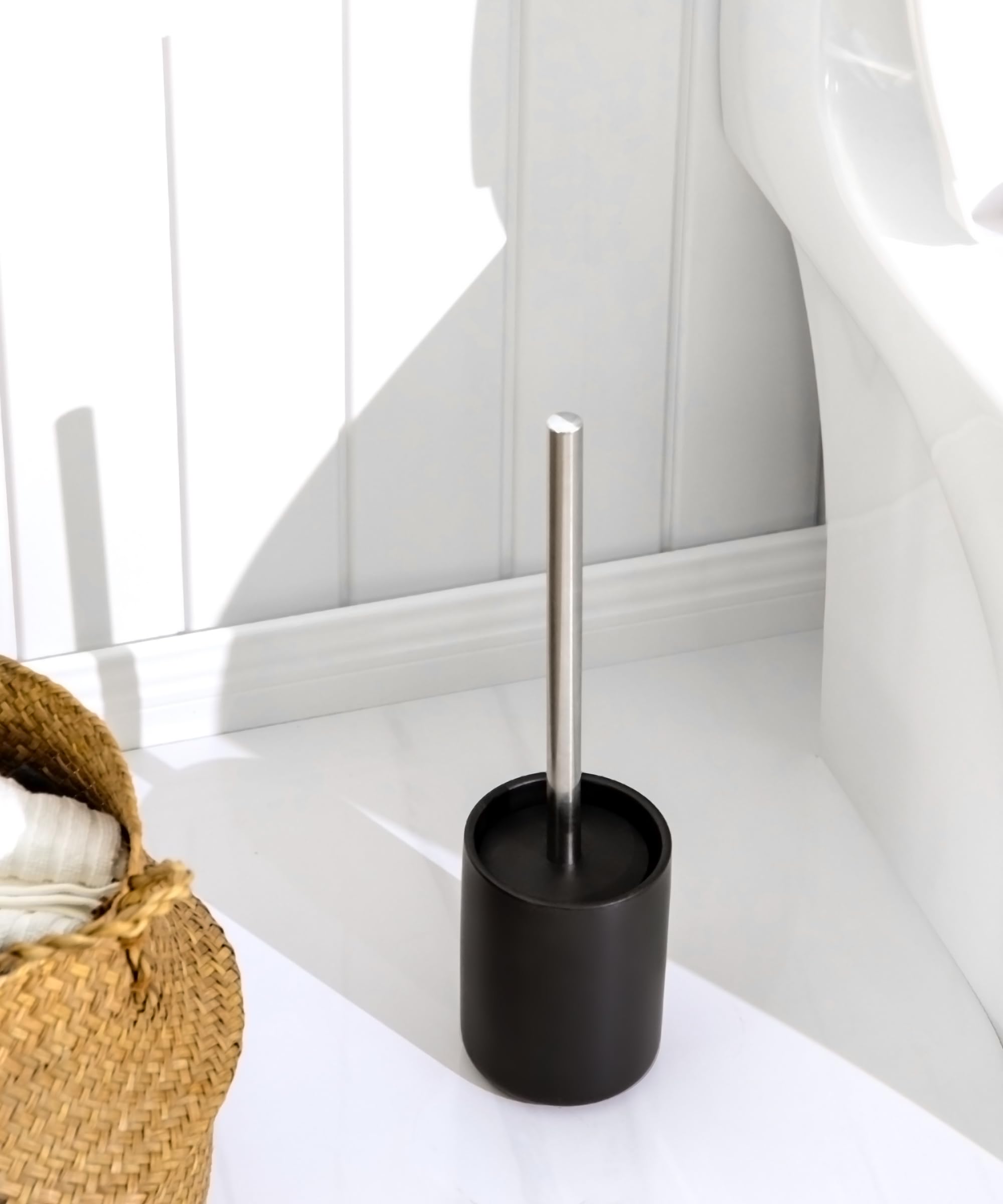 Ceramic Toilet Brush and Holder Set (3 Count)