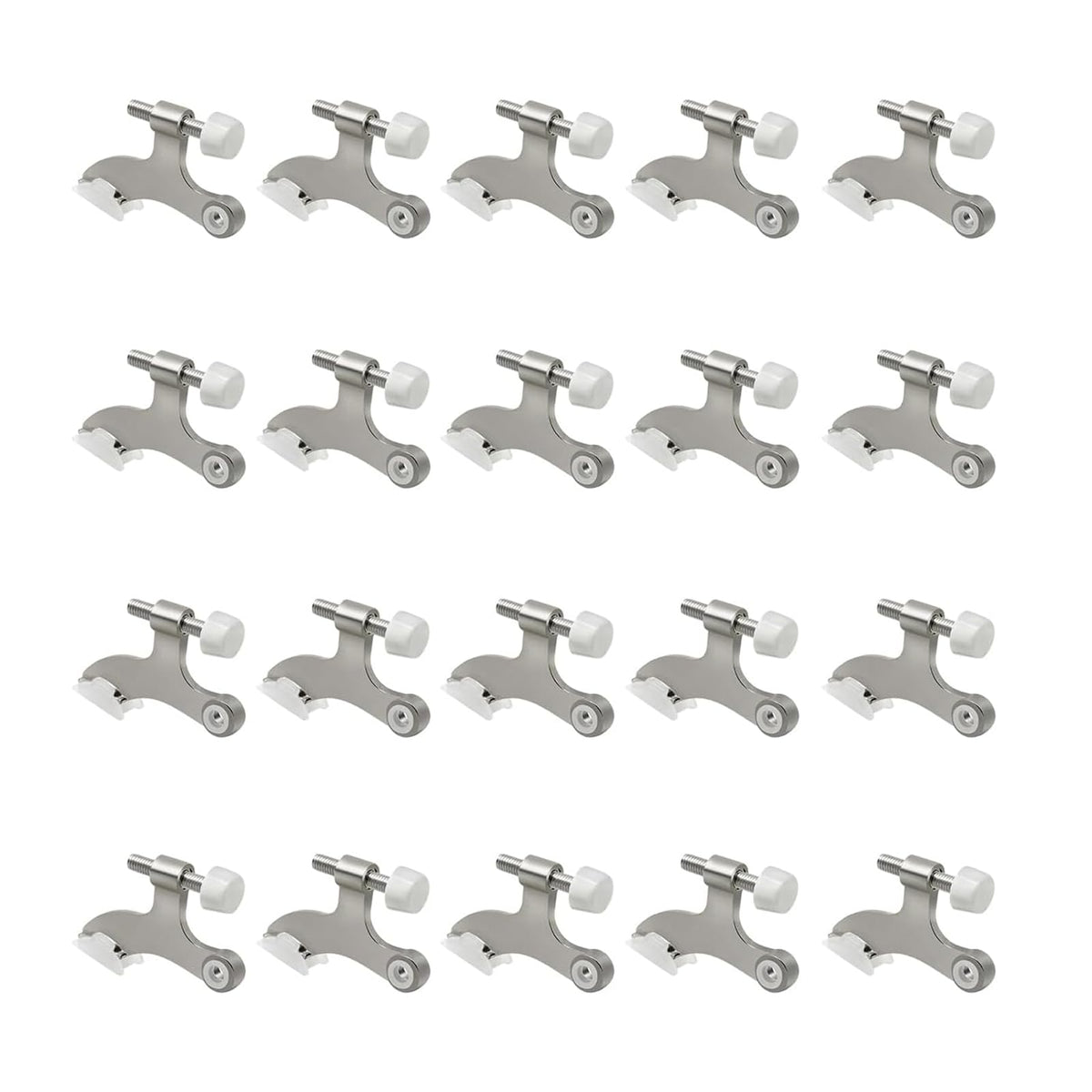 20 Pack Hinge Pin Brushed Nickel Door Stopper (20 Count)