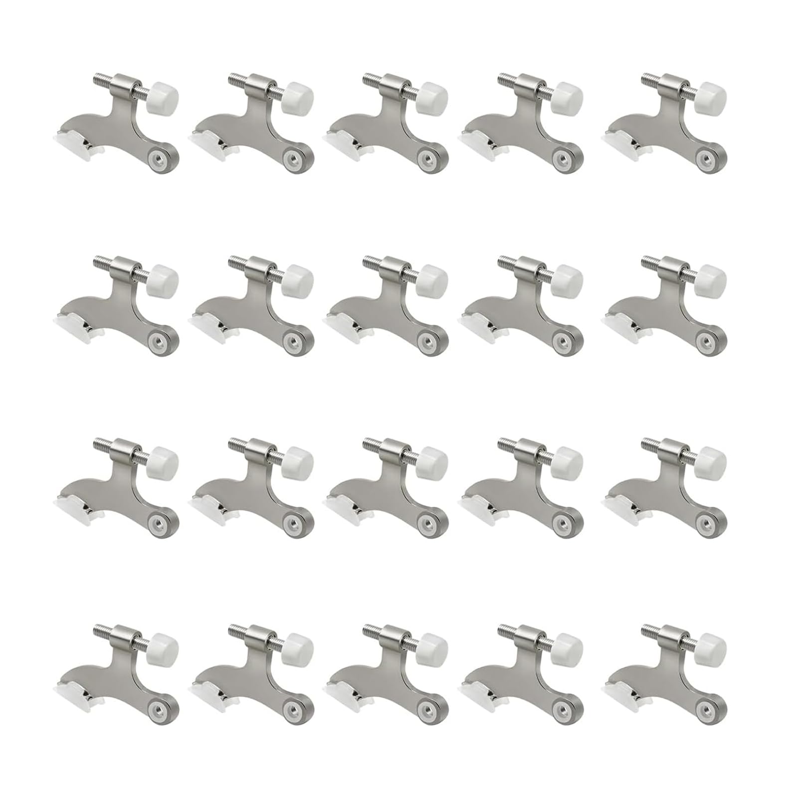 20 Pack Hinge Pin Brushed Nickel Door Stopper (20 Count)