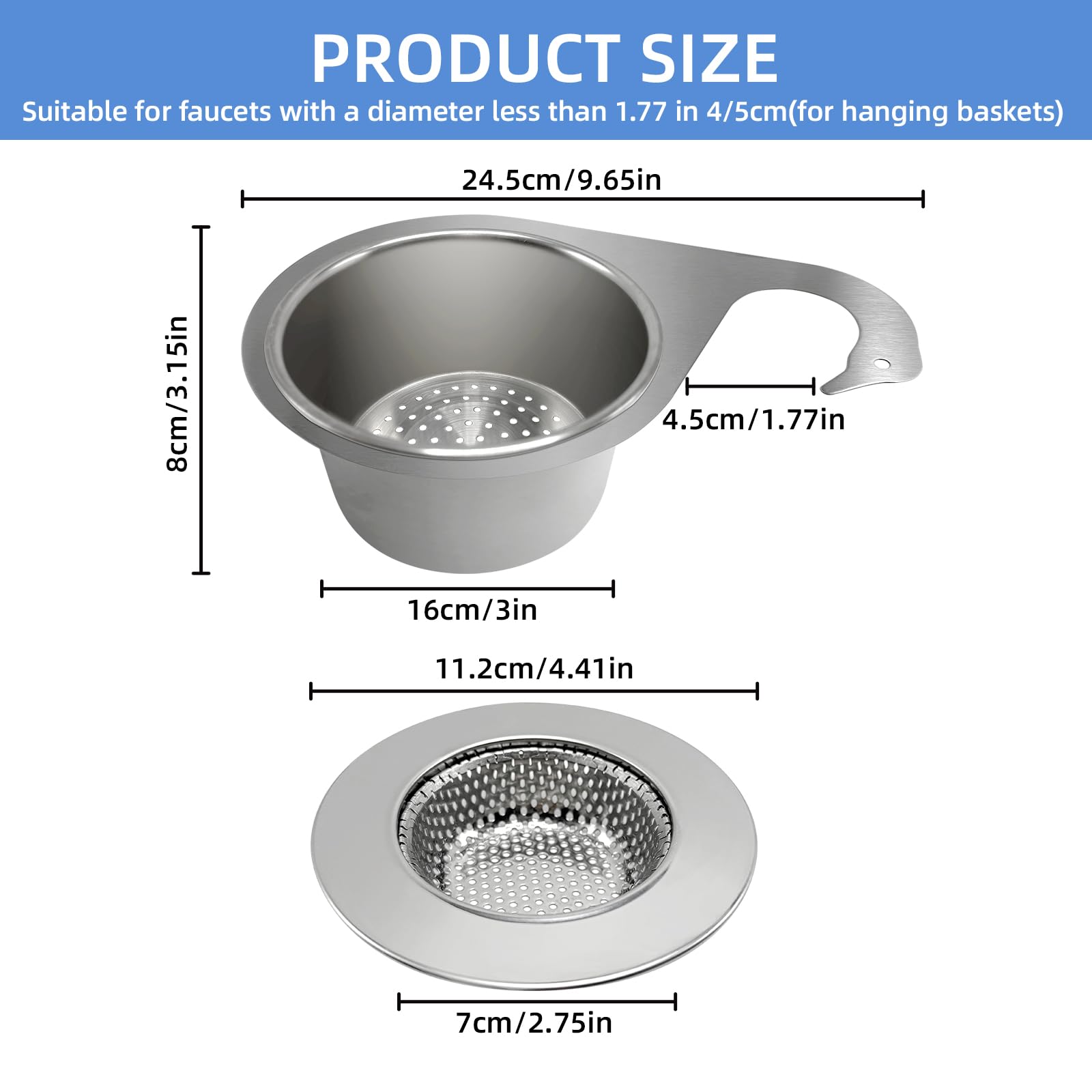 Stainless Steel Drainage Basket