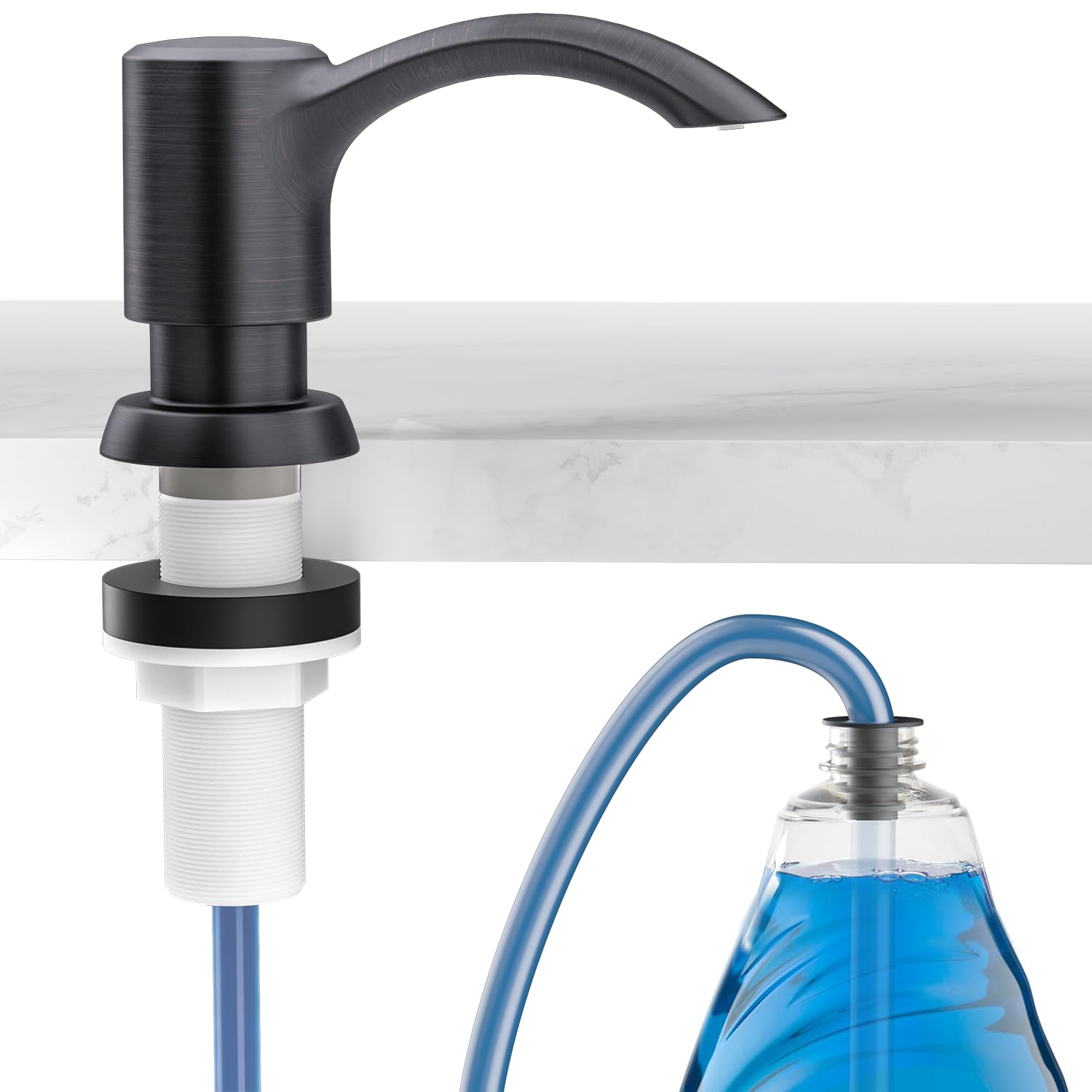 Built in Kitchen Sink Soap Dispenser with Extension Tube Kit