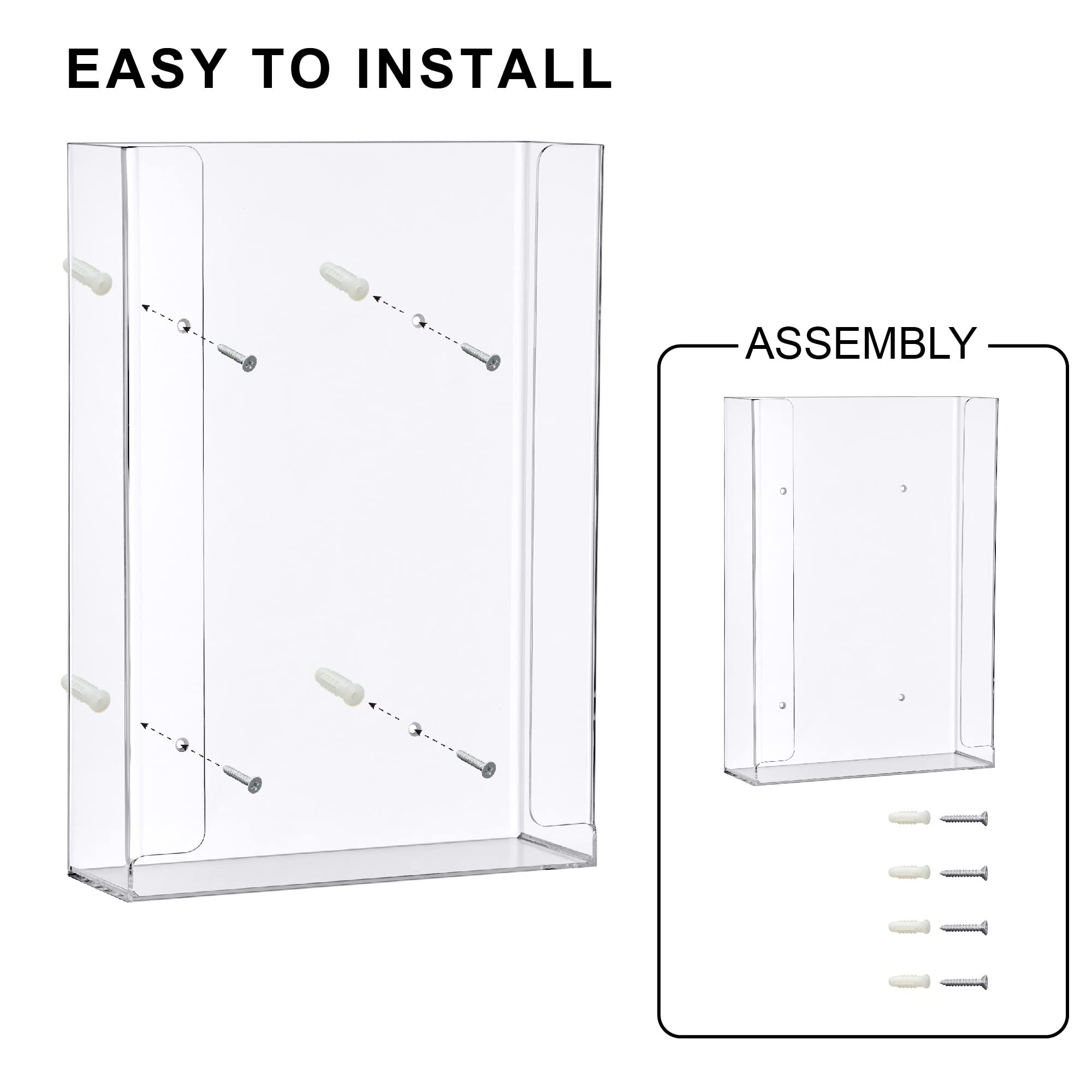 Acrylic Glove Box Holder (3 Count)