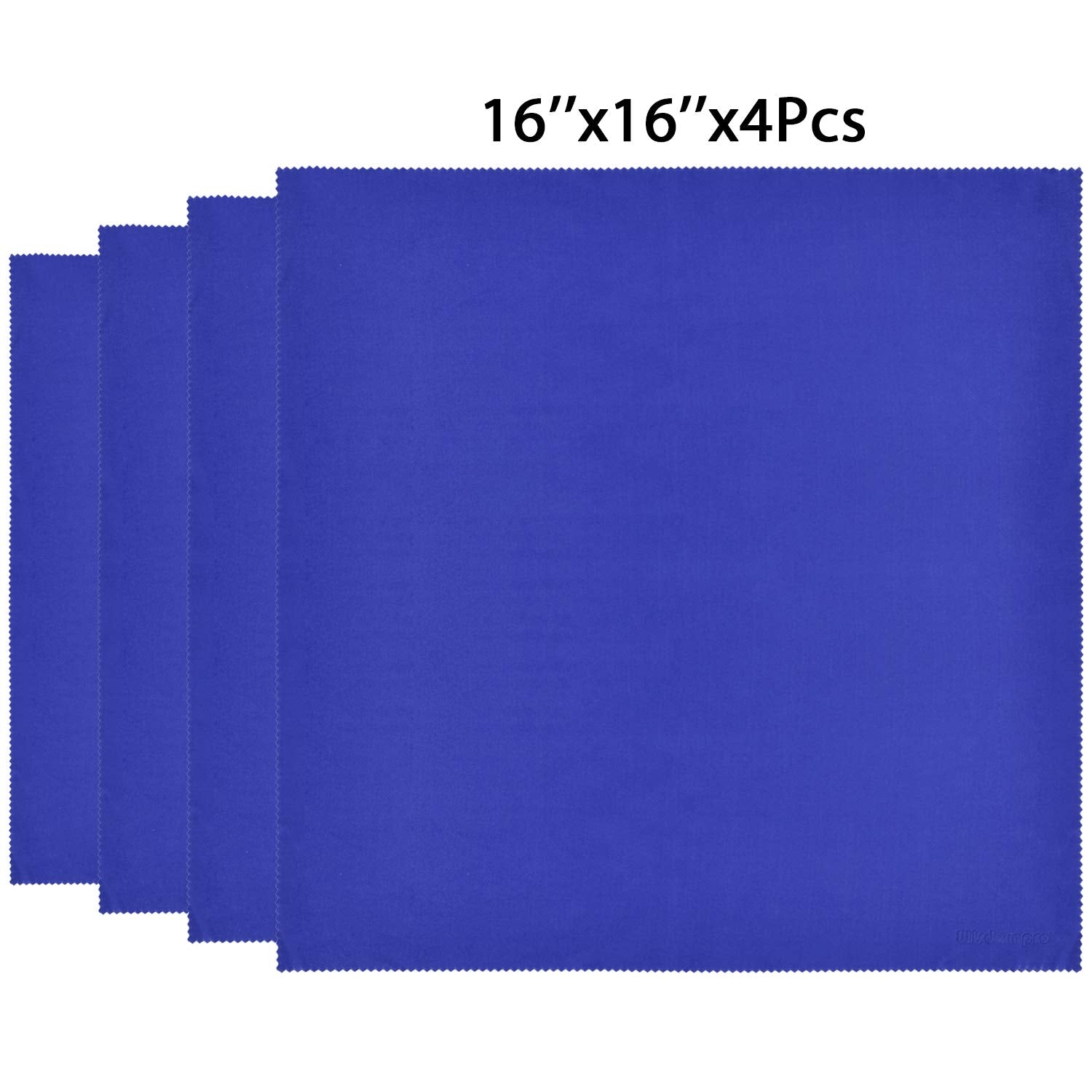 4 Pack 16x16 Inch Extra Large Microfiber Cleaning Cloths