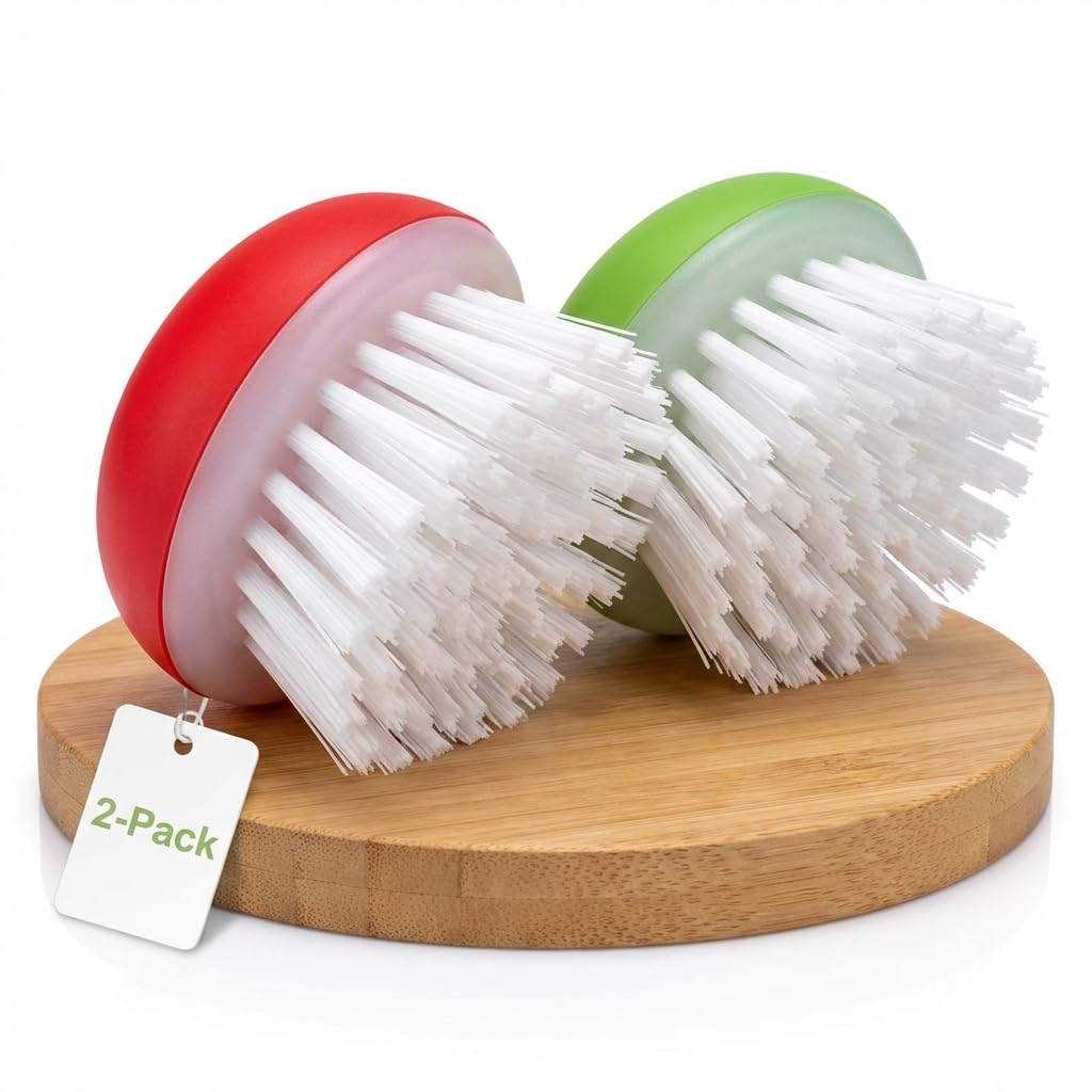 Vegetable Brush Scrubber for Food (2 Count)