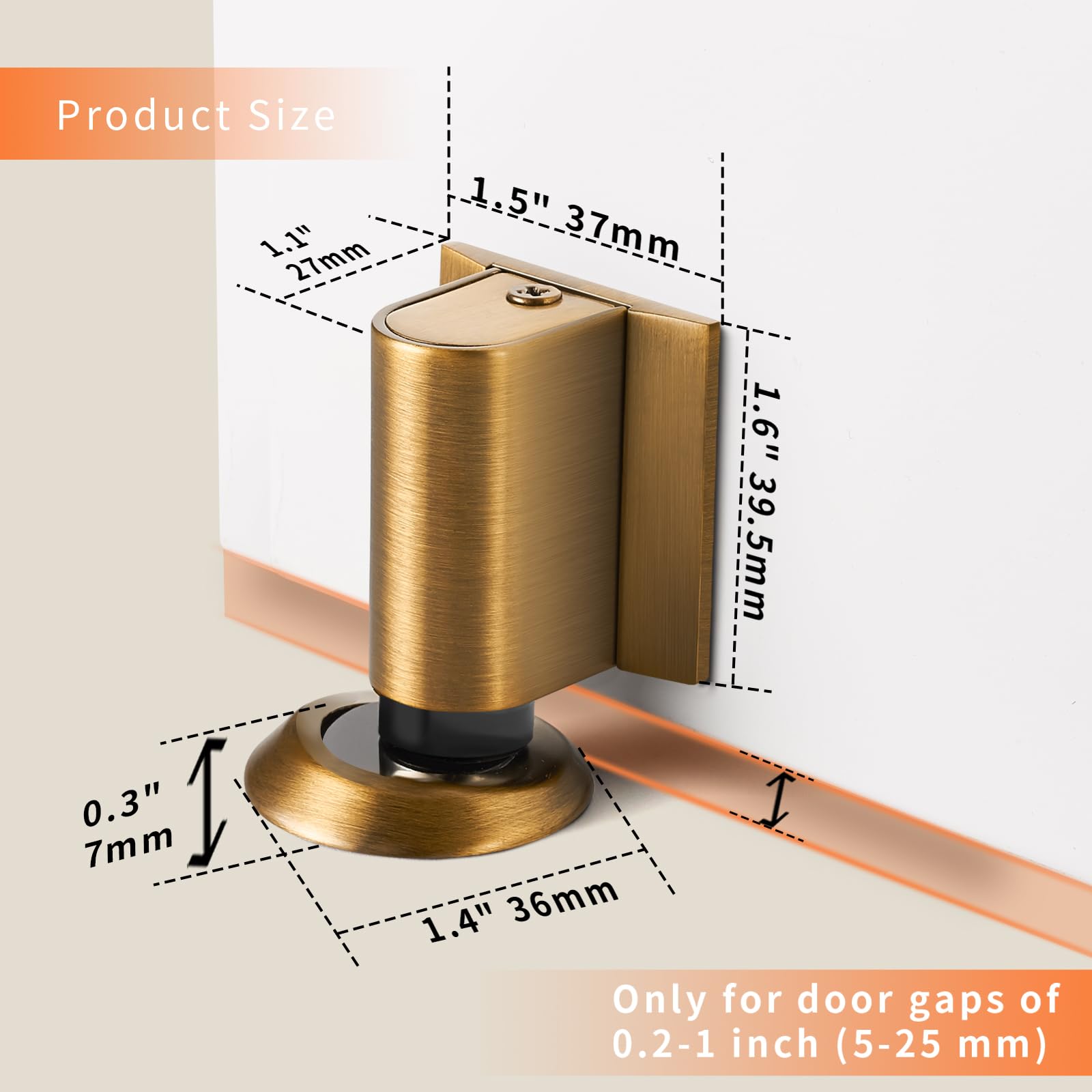 Magnetic Door Stoppers for Bottom of Door