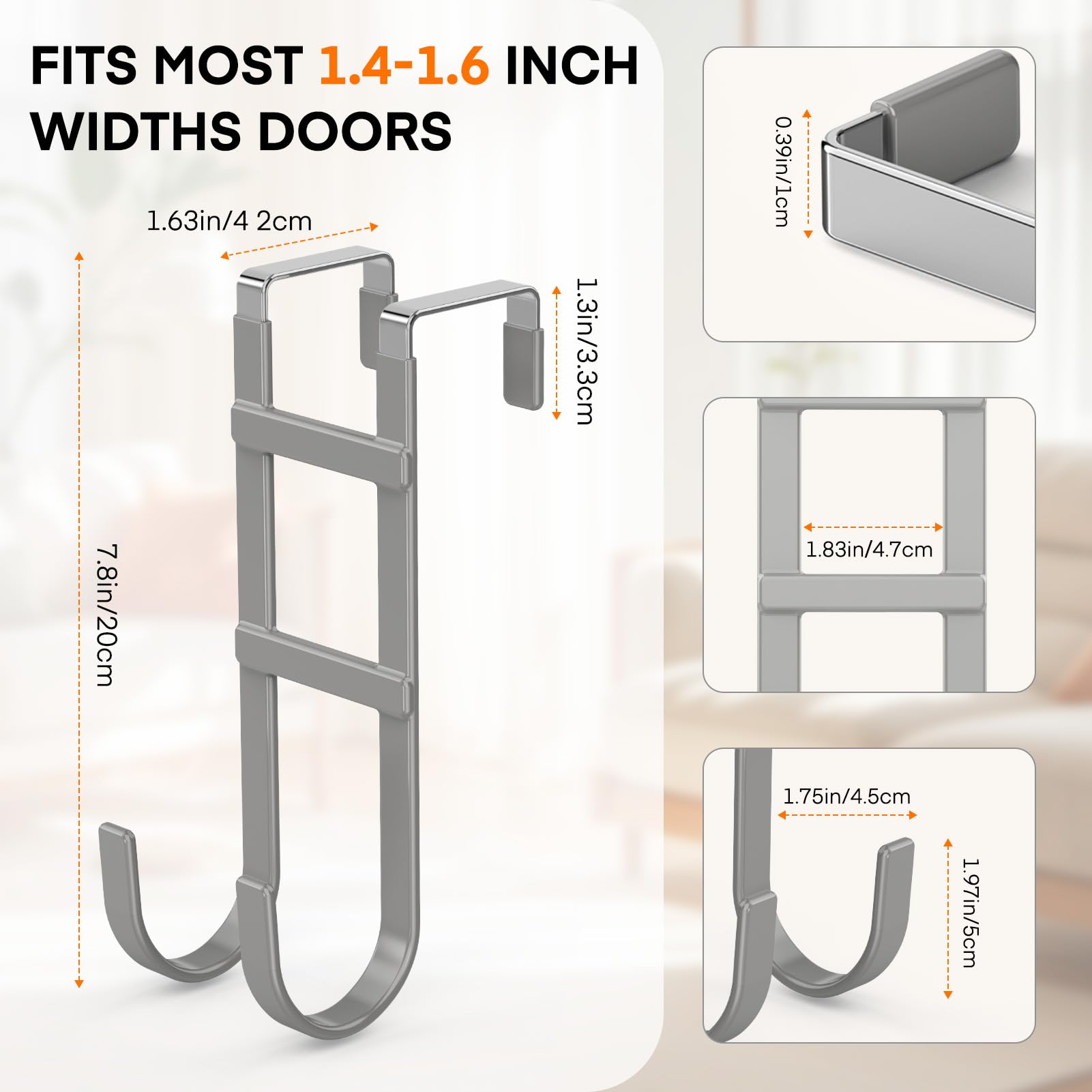 Over the Door Hooks (2 Count)