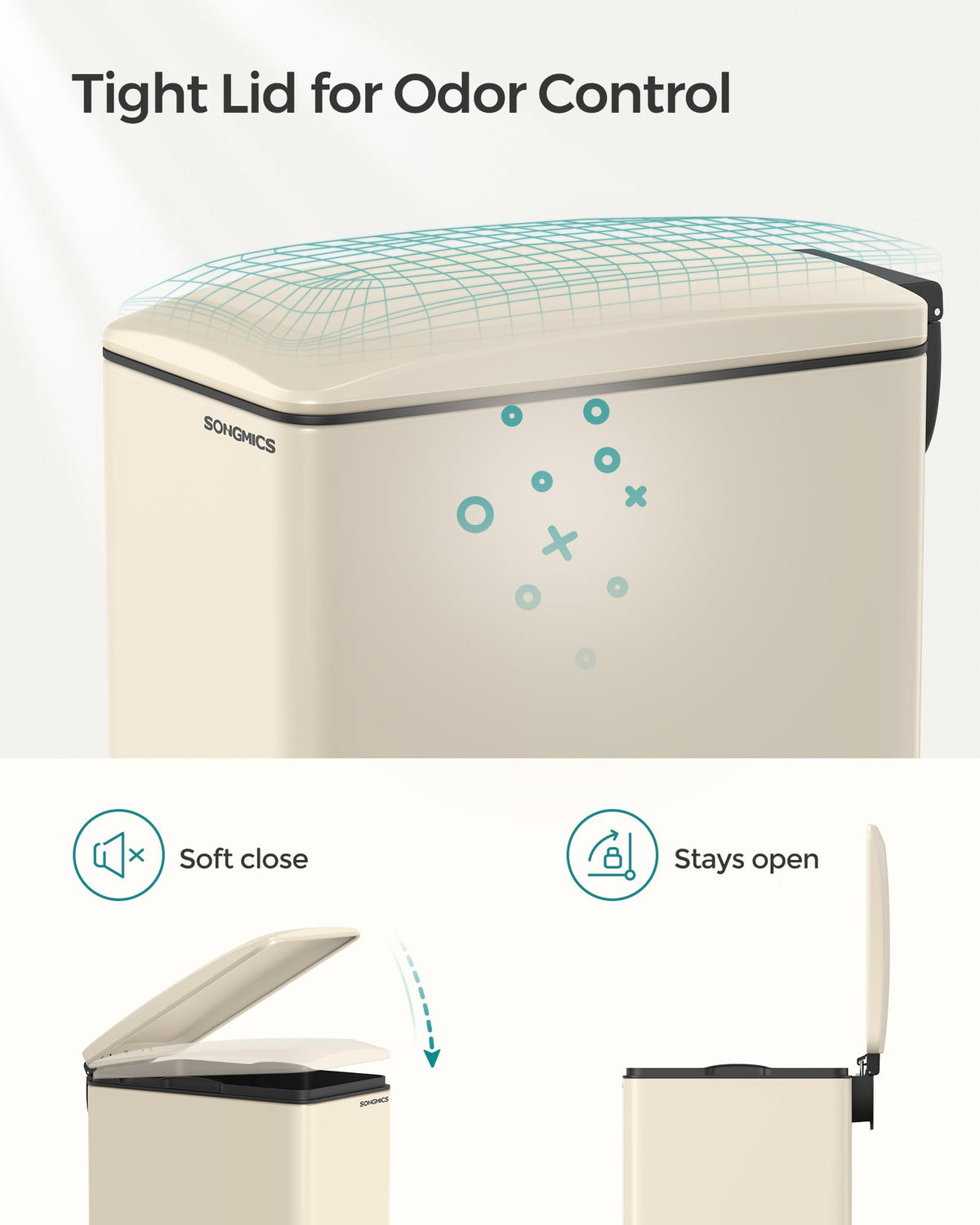 Kitchen Trash Can with Lid