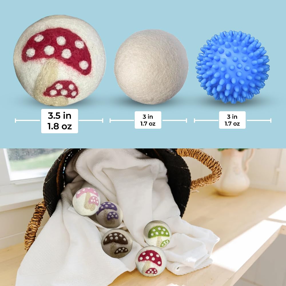 Quality Wool Dryer Balls (6 Count)