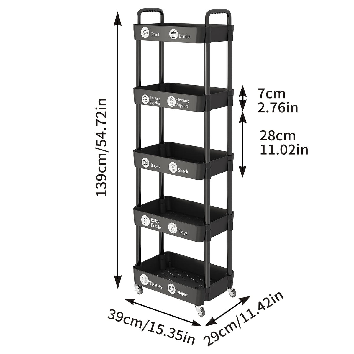 Multifunction Utility Rolling Cart