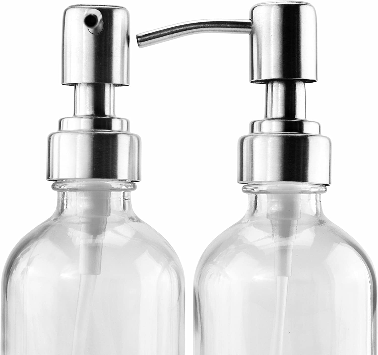 8oz Clear Glass Bottles w (4 Count)