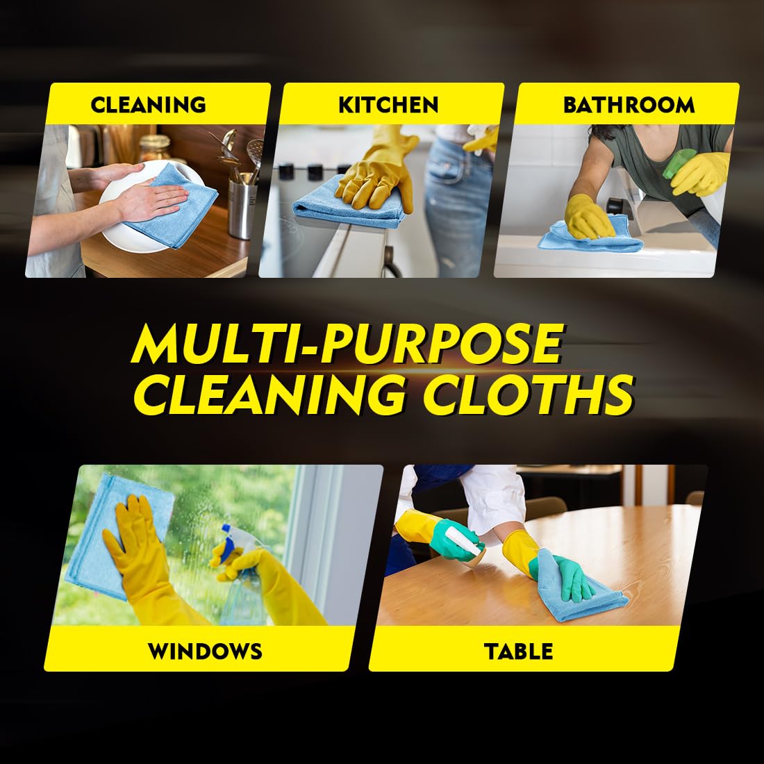 Blue Microfiber Cleaning Cloth 150 Pack (150 Count)