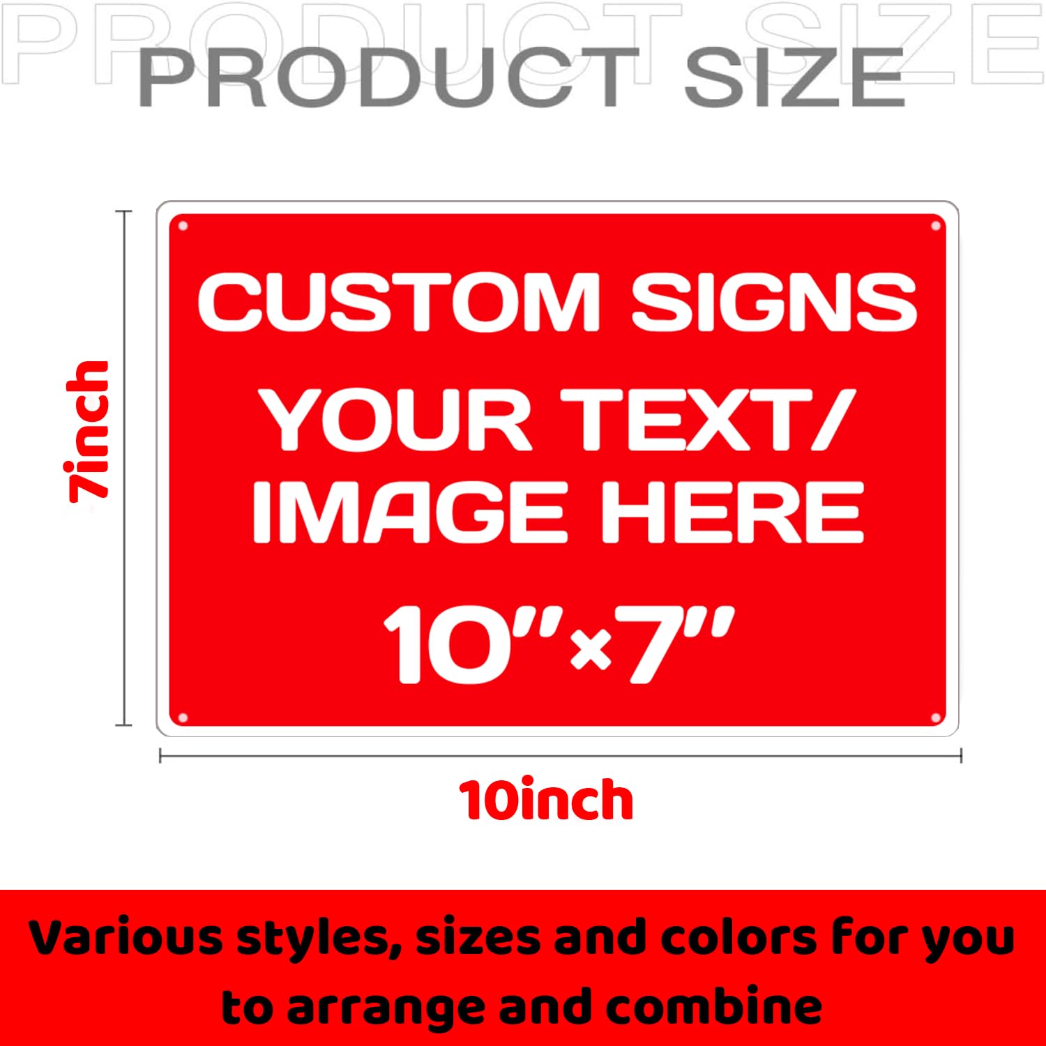 Personalized Aluminum Metal Signs