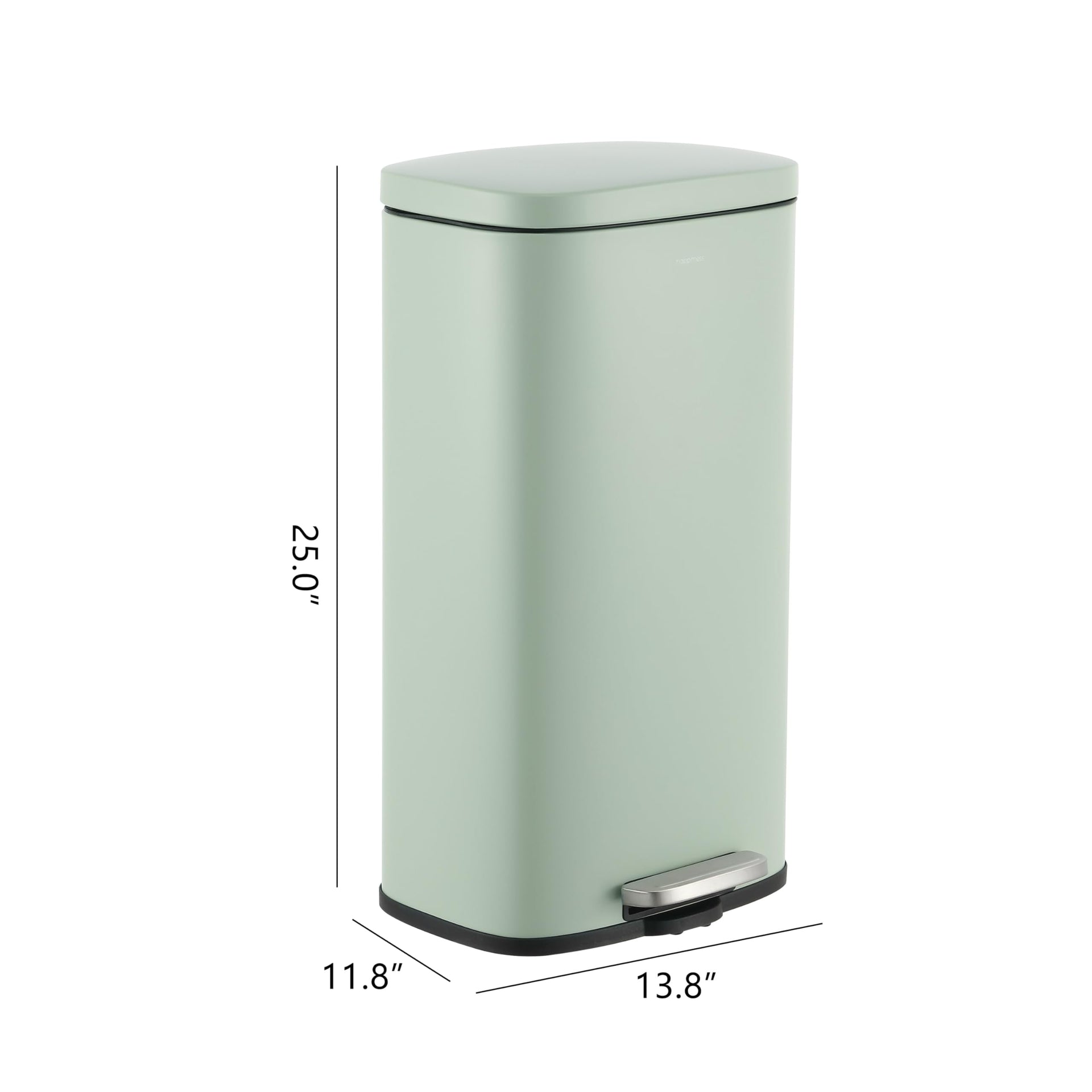 Curtis 8 Gal Step Trash Can Soft Close 25"
