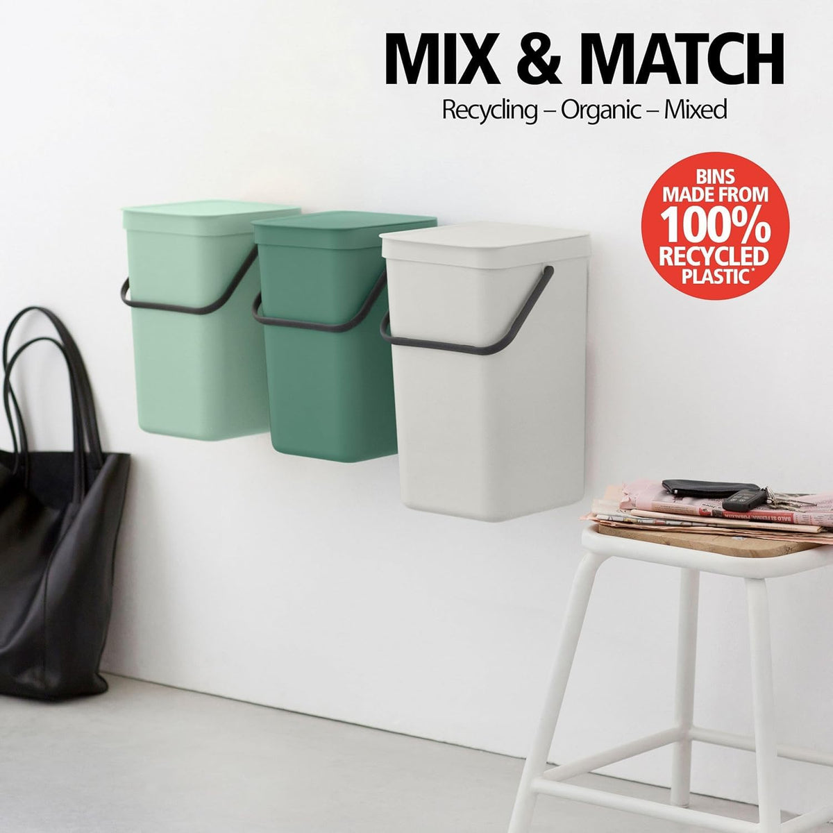 Sort & Go Kitchen Recycling Bin