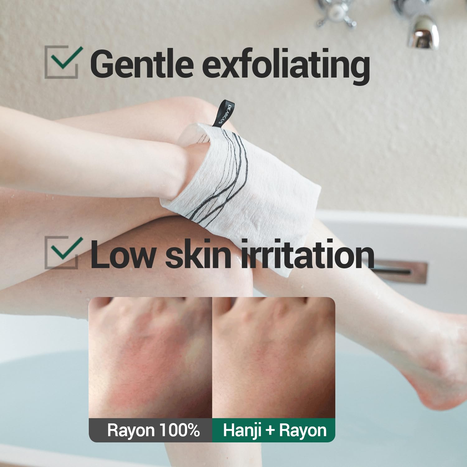 Korean Exfoliating Washcloth 4 Pack (4 Count)