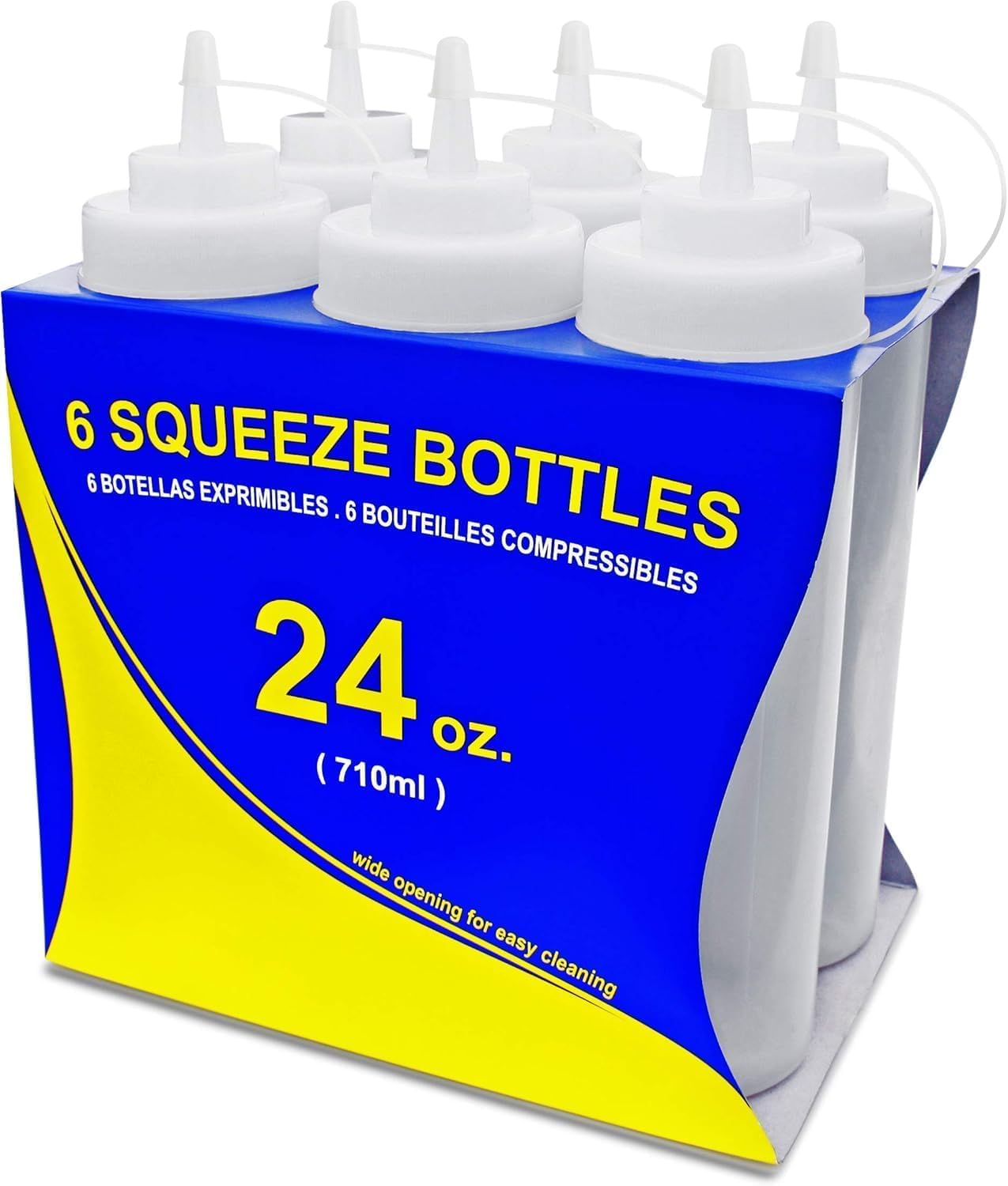 24 oz Clear Squeeze Bottle