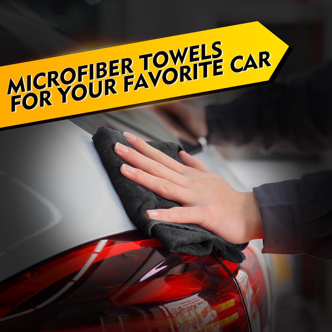Black Microfiber Cleaning Cloth 200 Pack (200 Count)