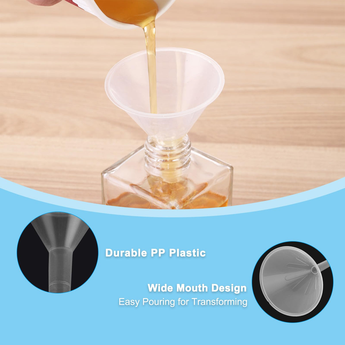 3.5 Inch Clear Plastic Funnel