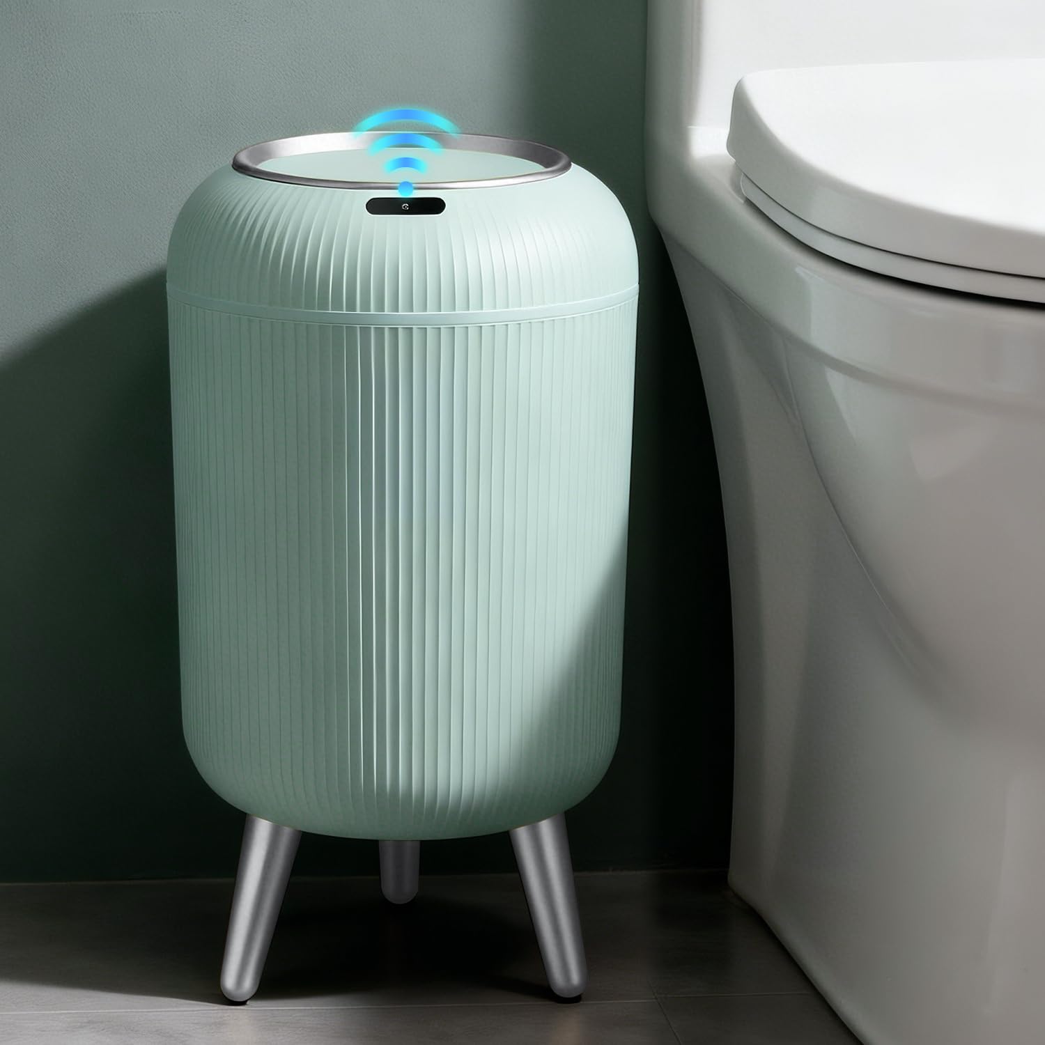 Touchless Sensor Bedroom Trash Can with Lid