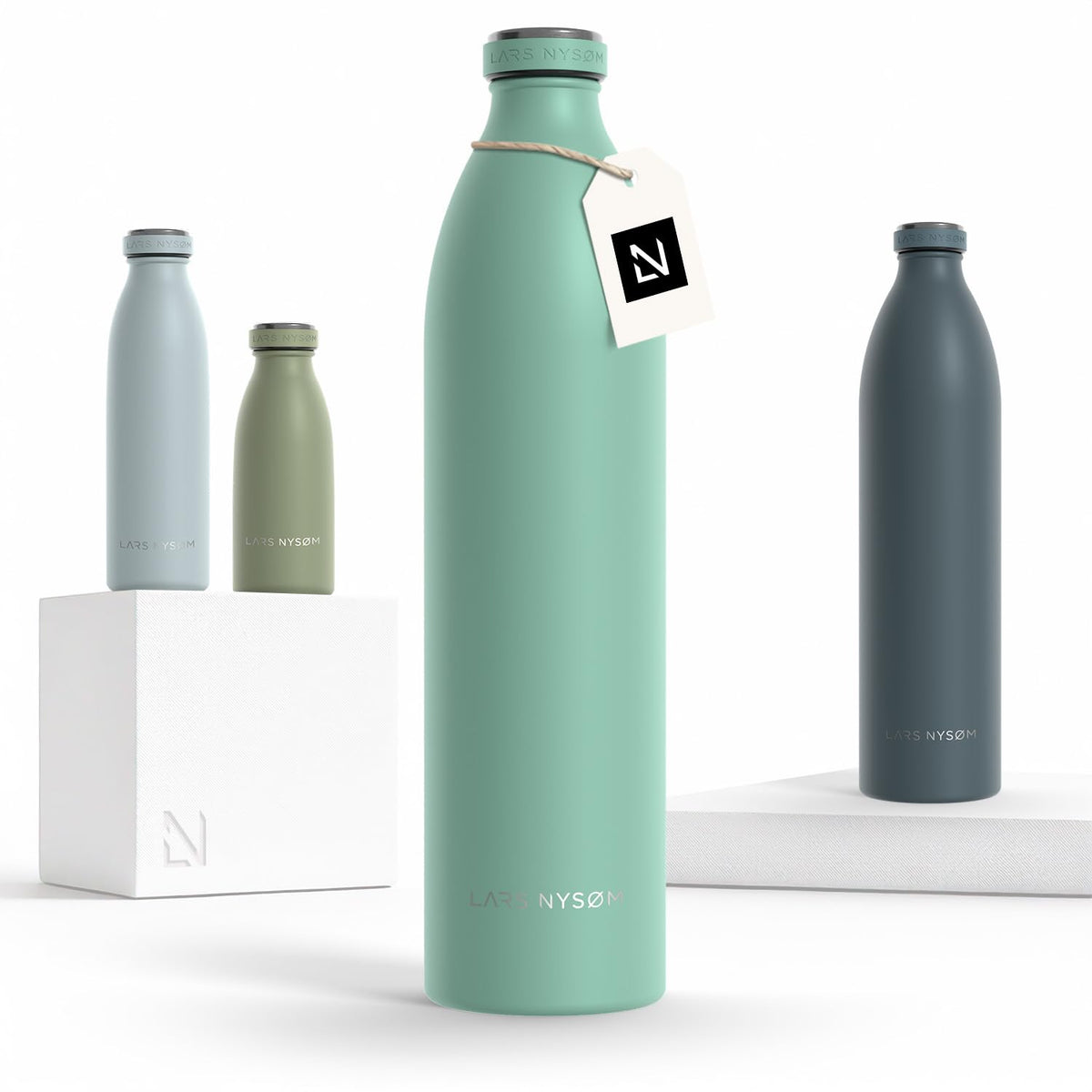 Stainless Steel Insulated XL Water Bottle 12oz 17oz 25oz 34oz 51oz