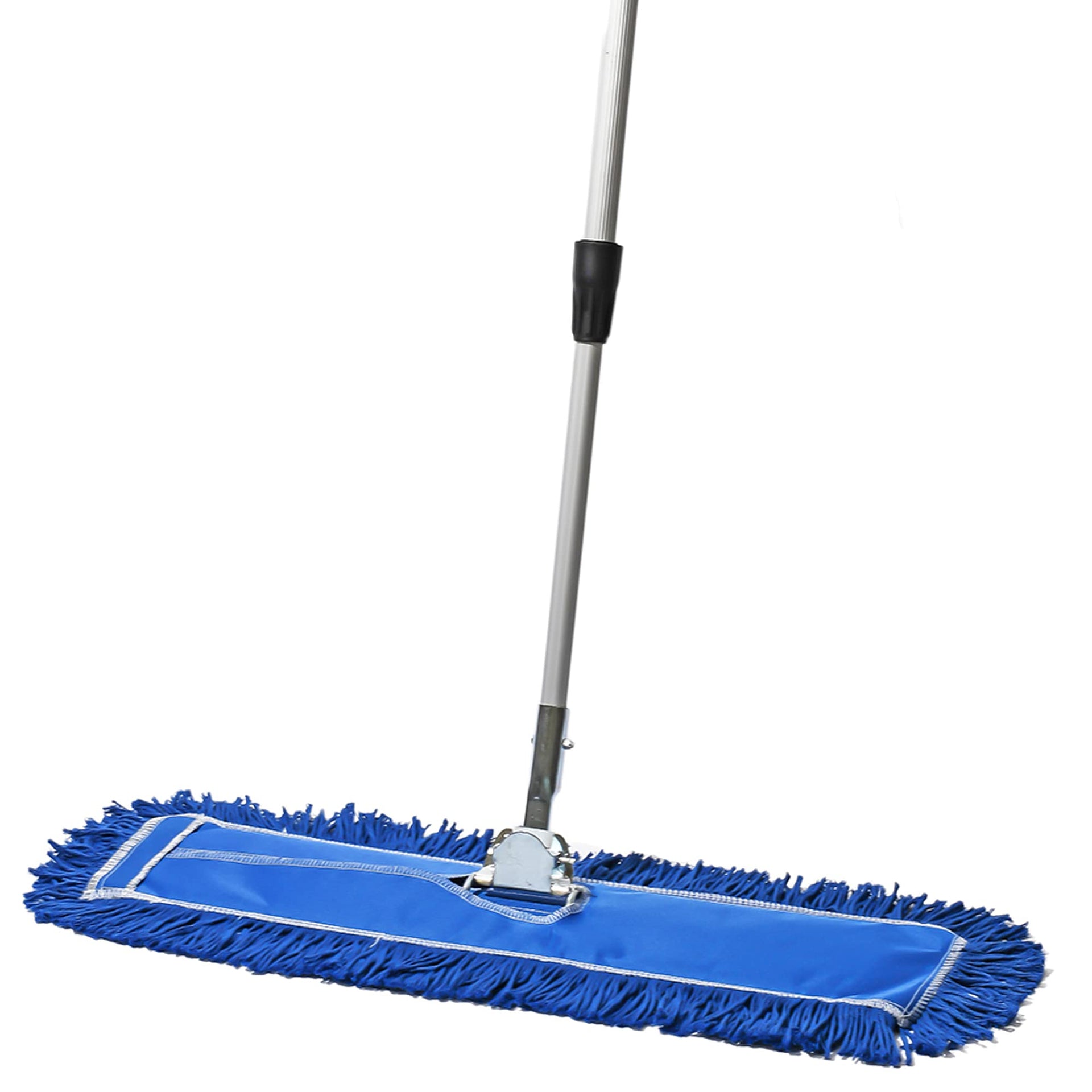 24 Inch Blue Commercial Dust Mop & Floor Sweeper with Extendable Handle
