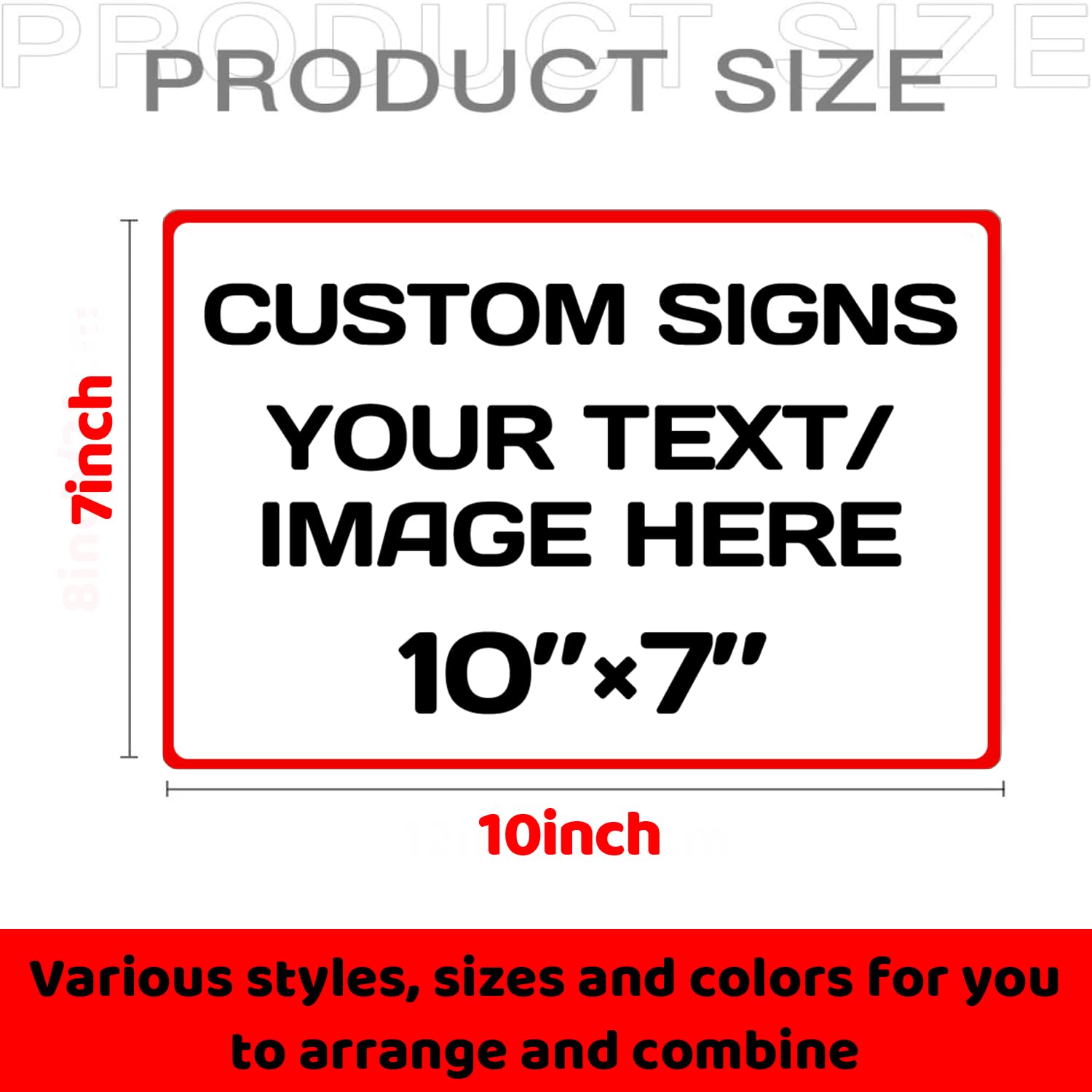 Aluminum Weatherproof Metal Sign