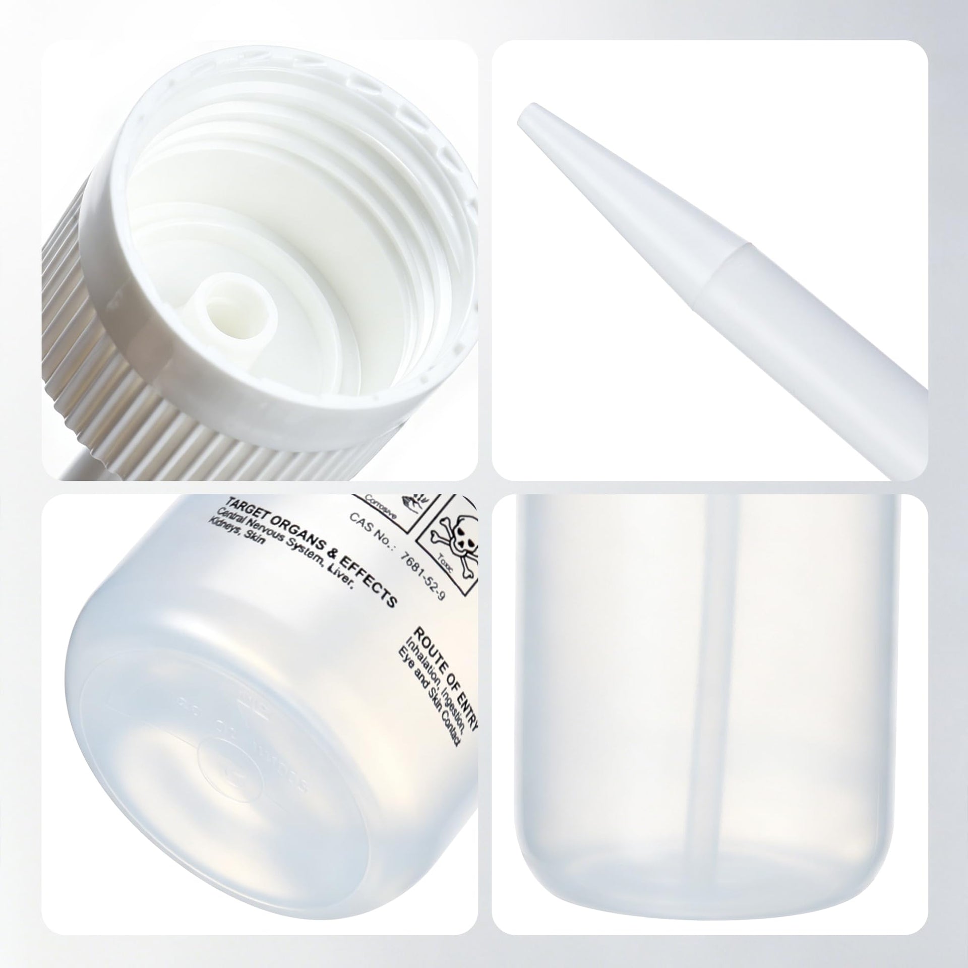 2pcs Self Venting Safety Wash Bottles (2 Count)
