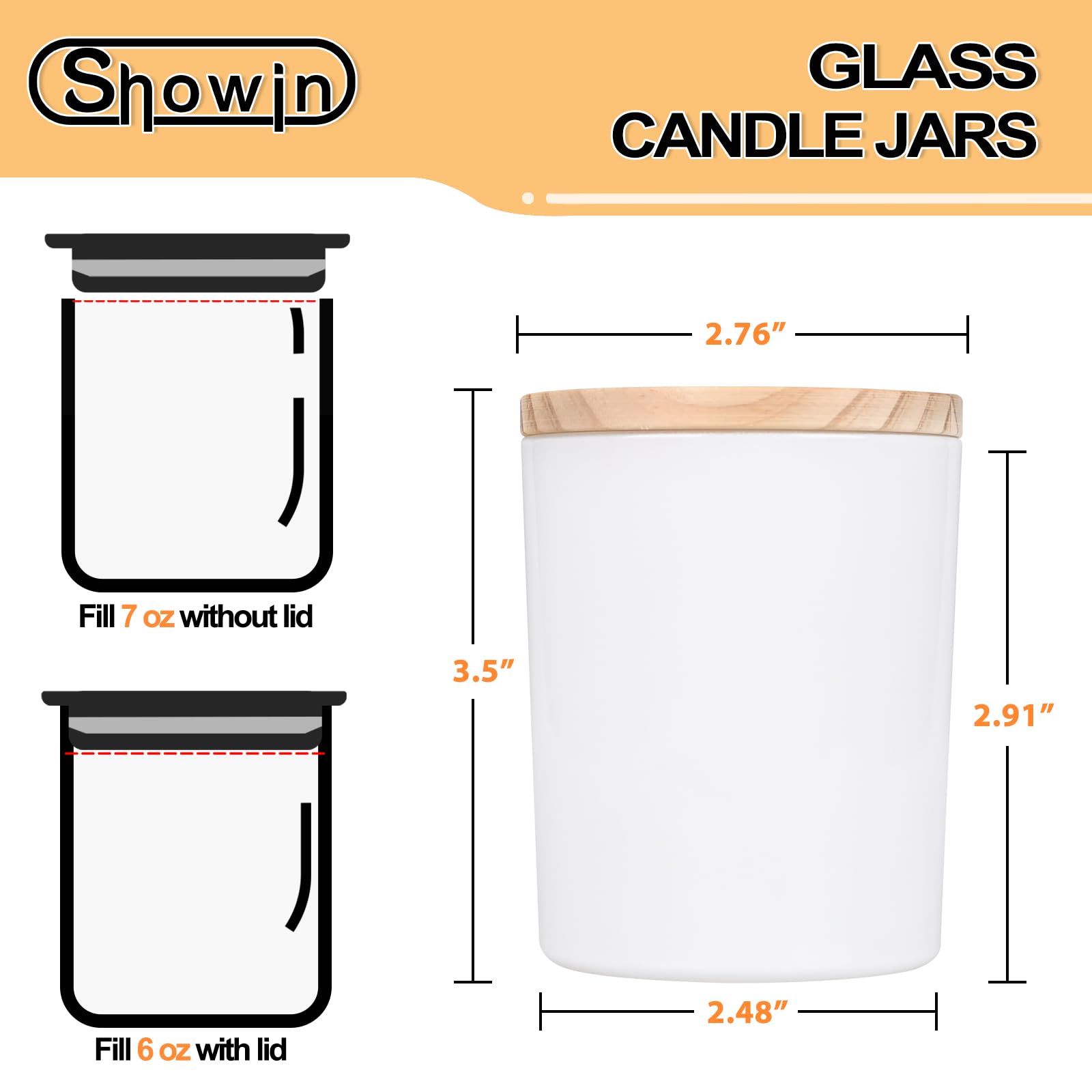 Thick Candle Jars for Making Candles 12 Pcs (12 Count)