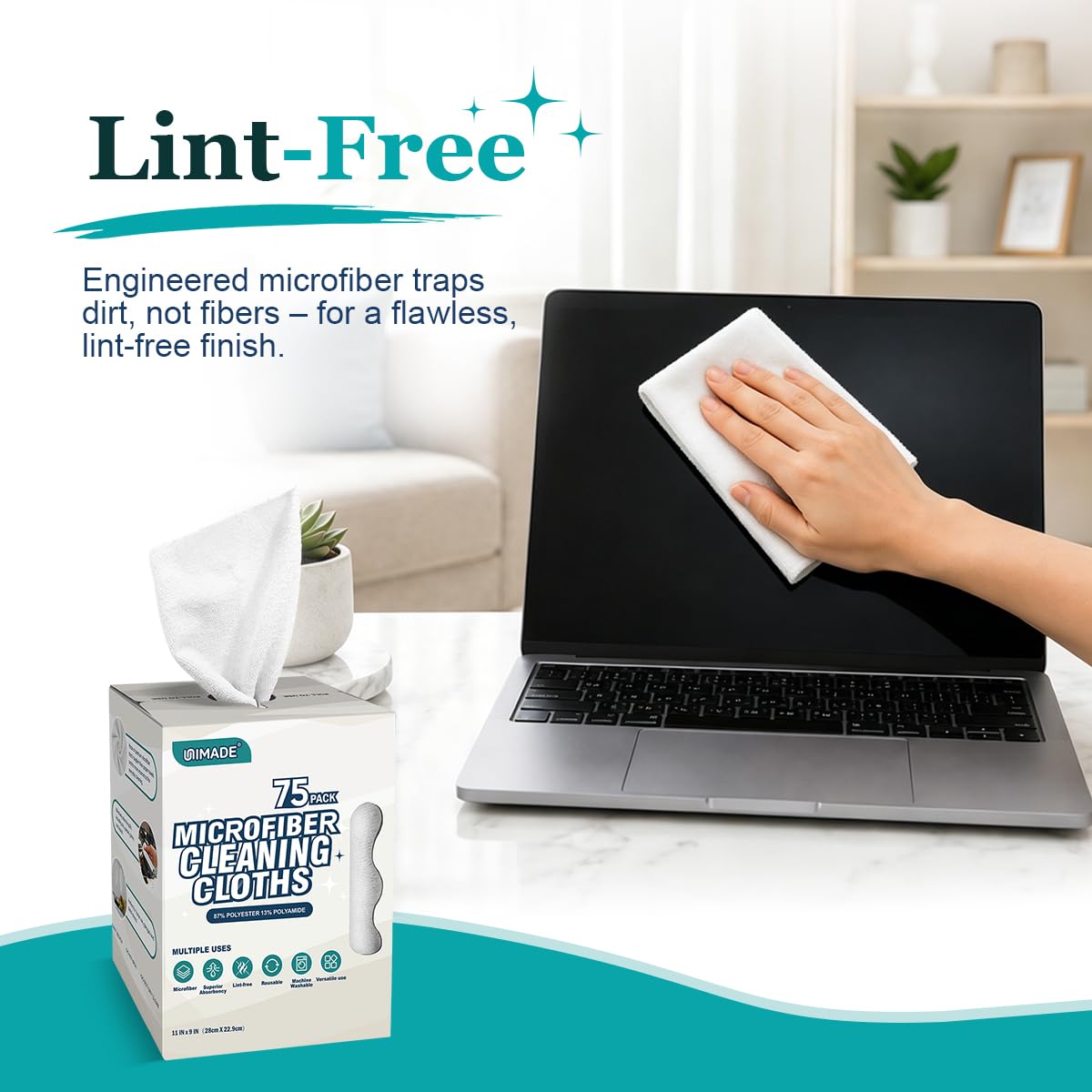 Microfiber Cleaning Cloth (75 Count)