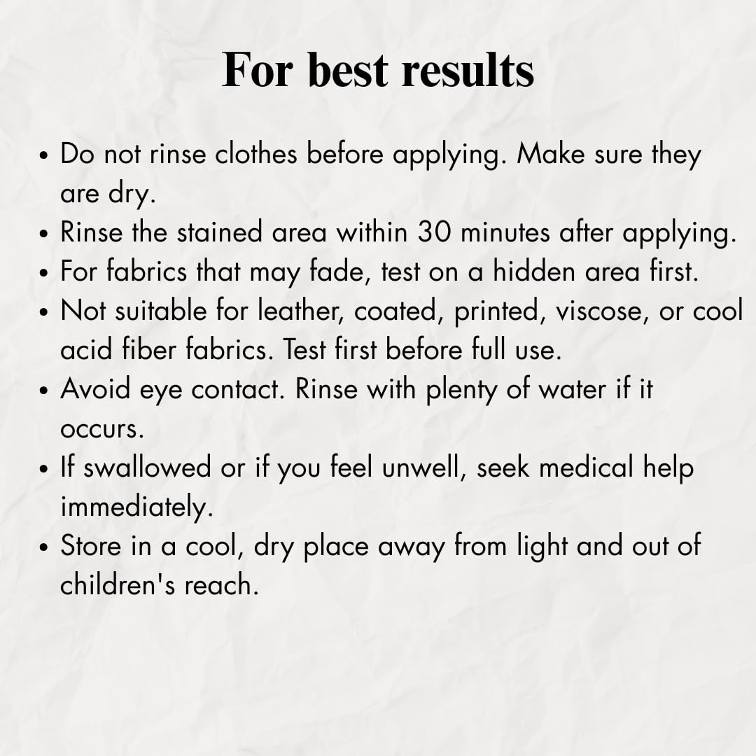 Oil & Grease Stain Remover for Clothes (10.14 Fl Oz)