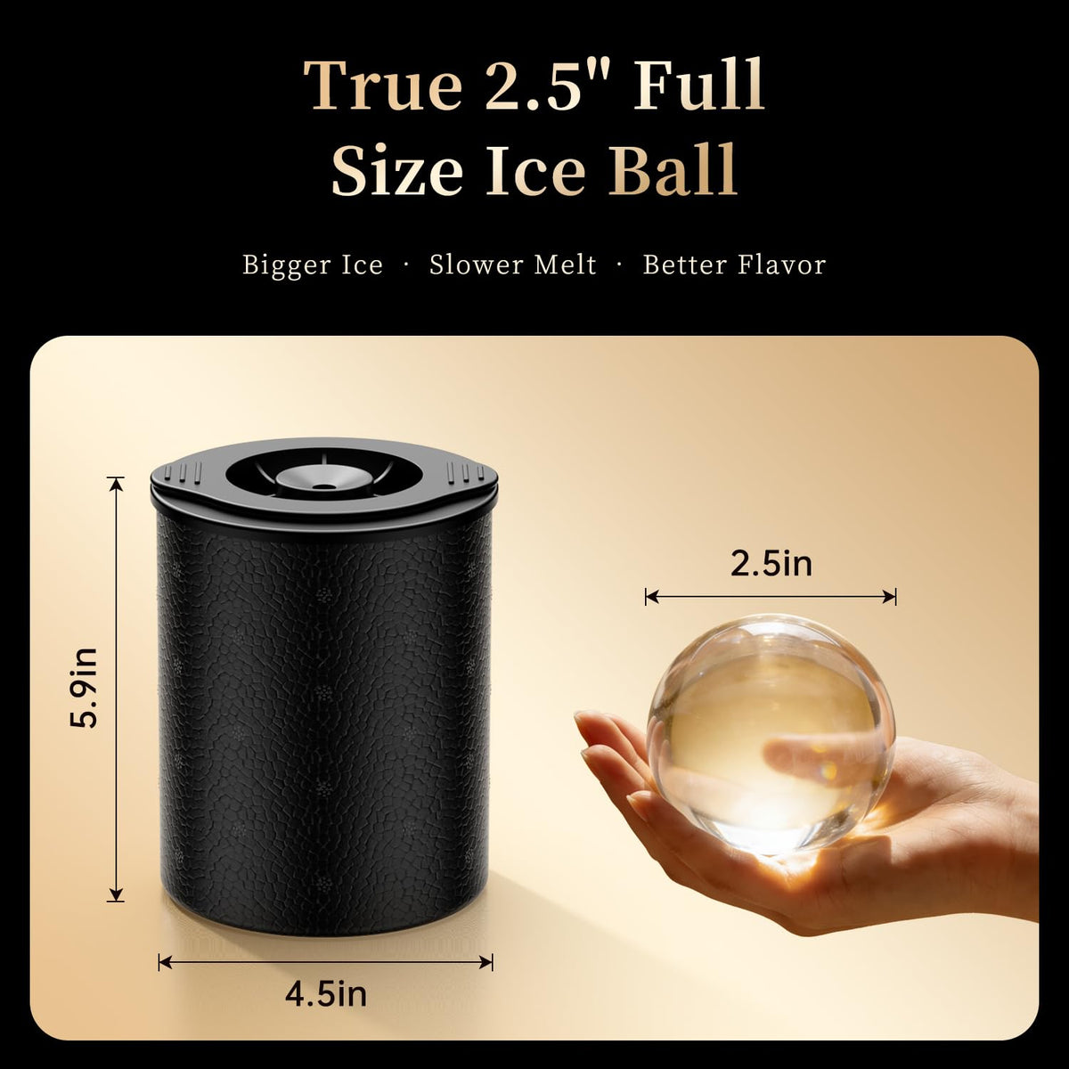 Clear Ice Ball Maker for Whiskey
