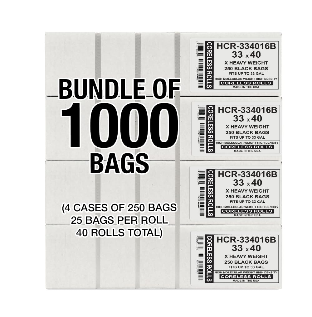 High Density Trash Bags (1000 Count)