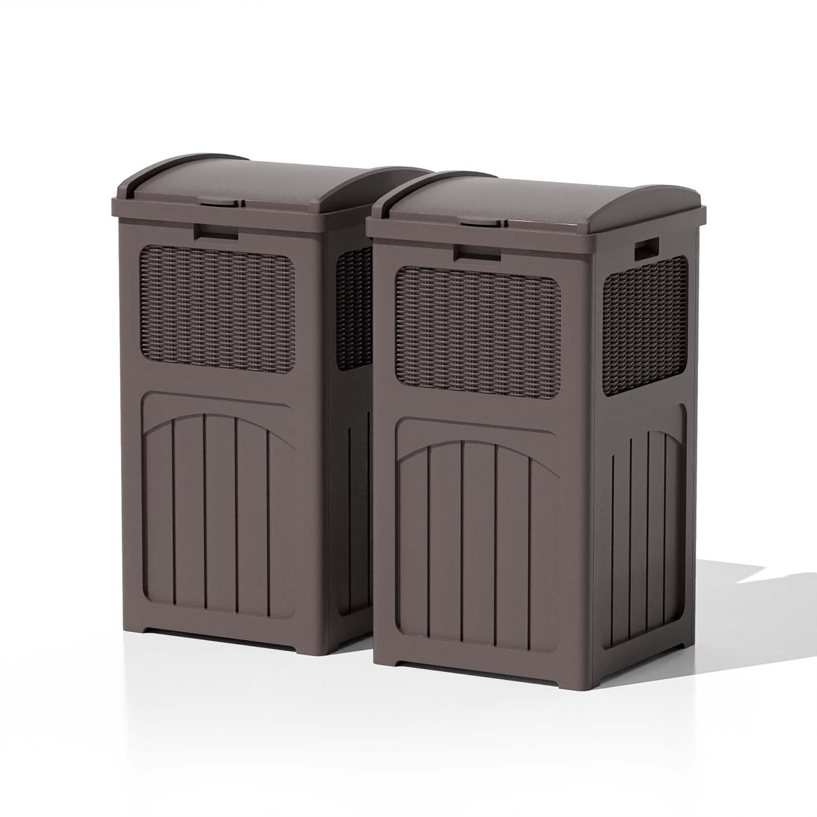 36 Gallon Outdoor Trash Can (2 Count)