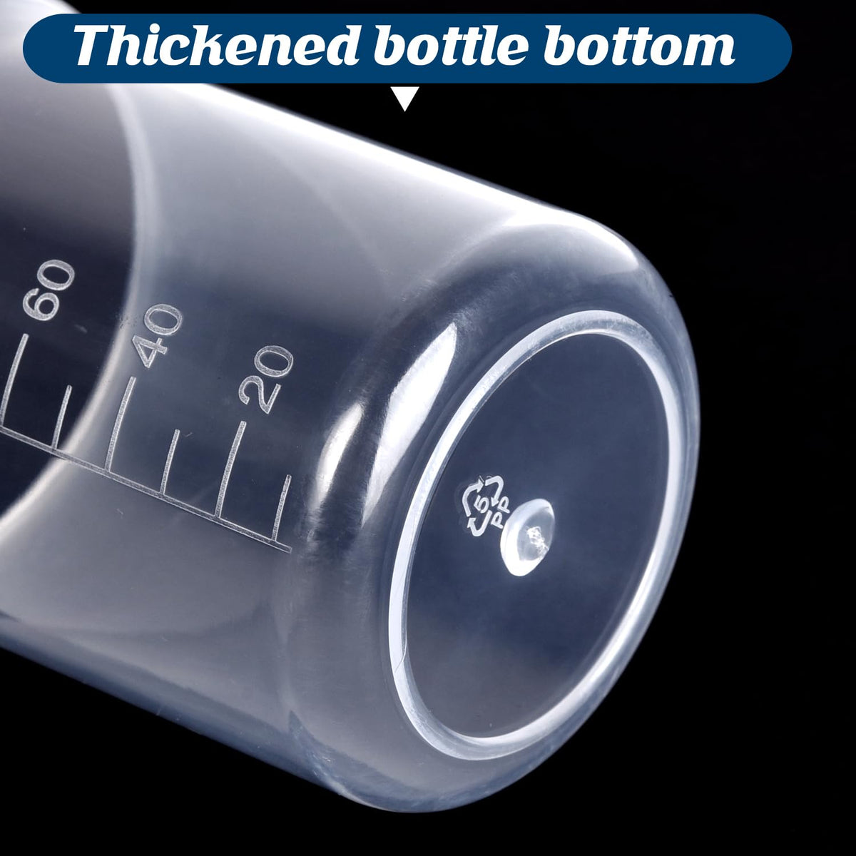 6PCS 100ml Plastic Lab Beakers