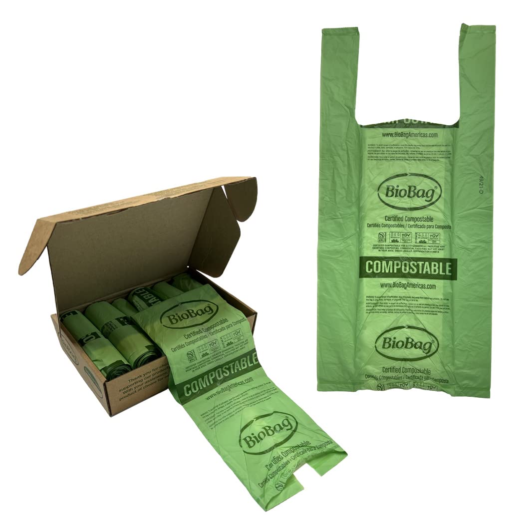 2.6 Gallon Compostable Bags with Handles by BioBag