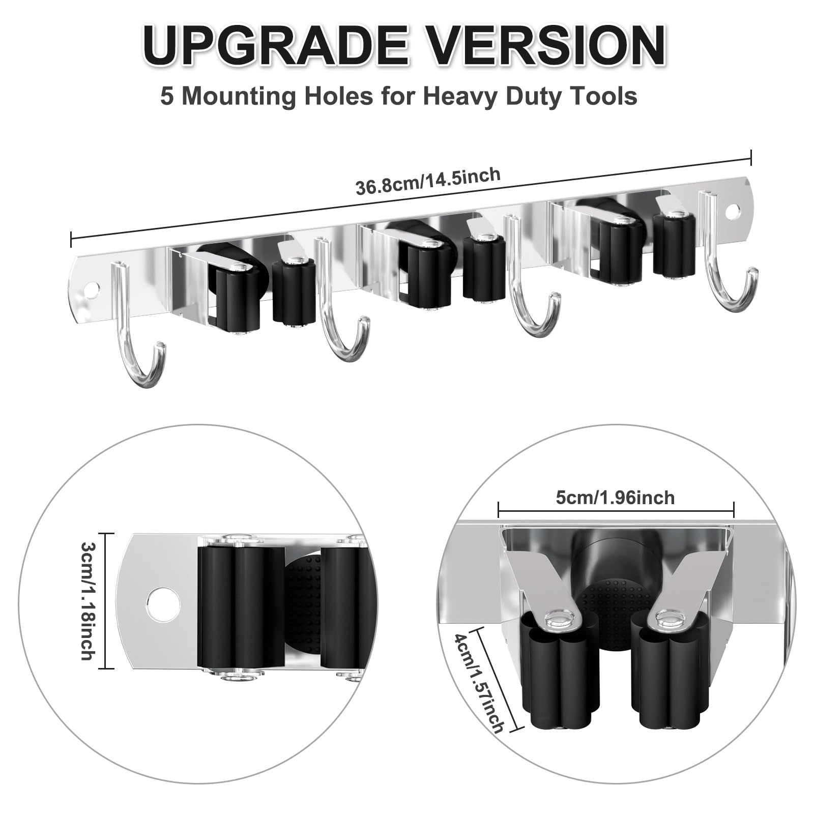 Broom Holder Wall Mount