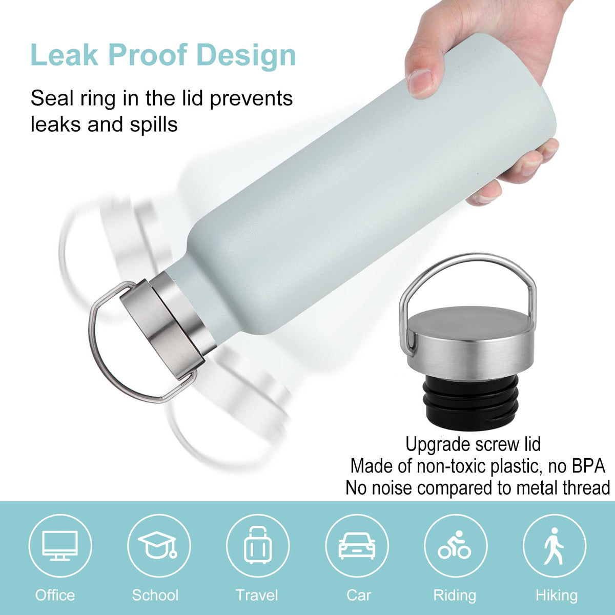 20 oz Insulated Water Bottles (8 Count)