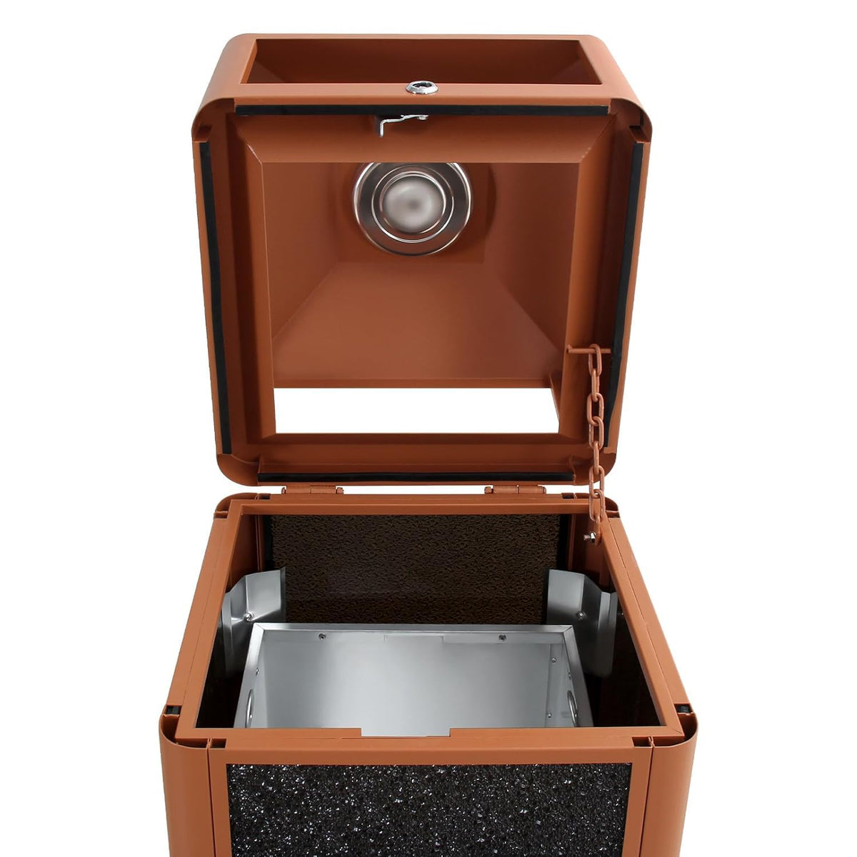 Square Waste Container with Dome Lid