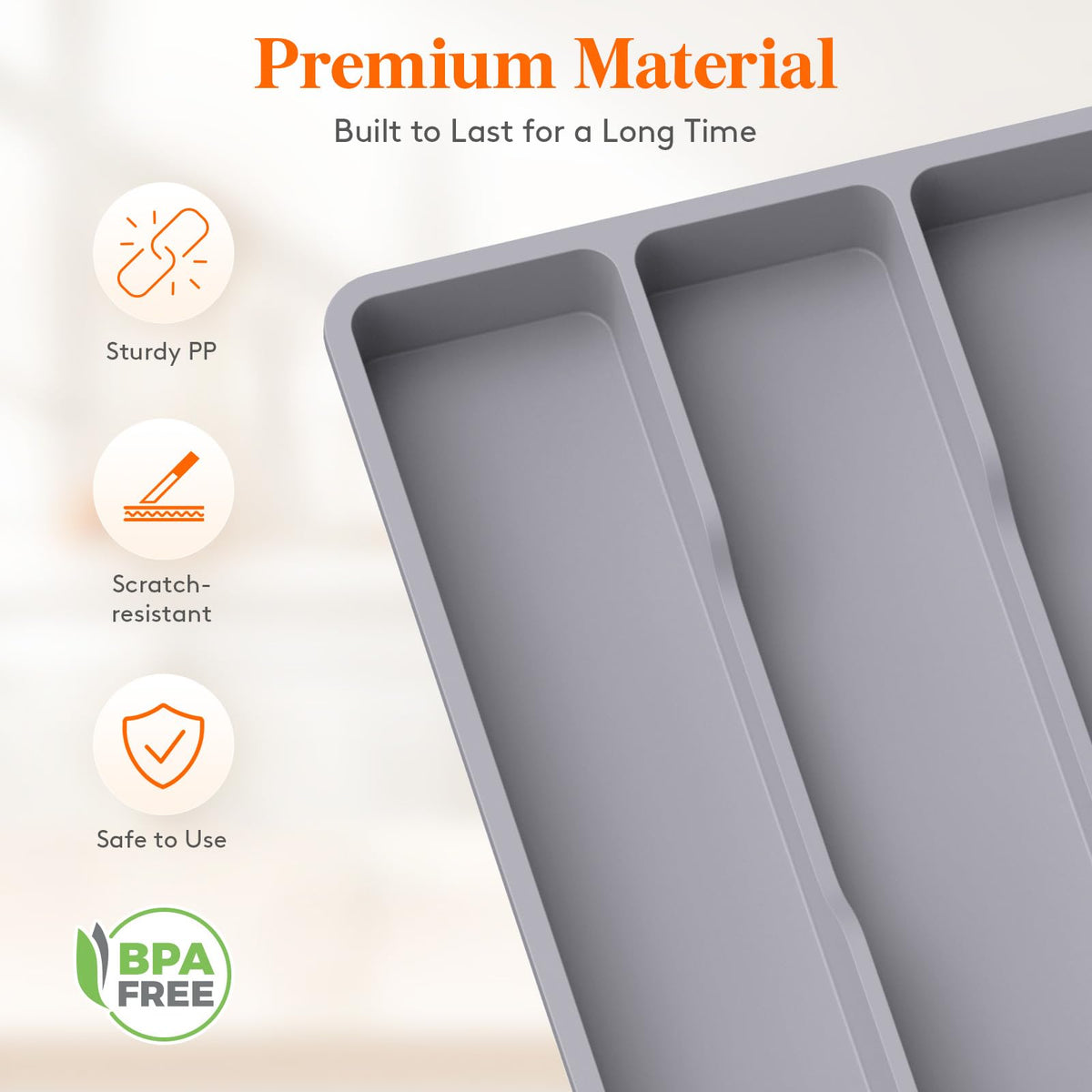 Utensil Organizer for Kitchen Drawer