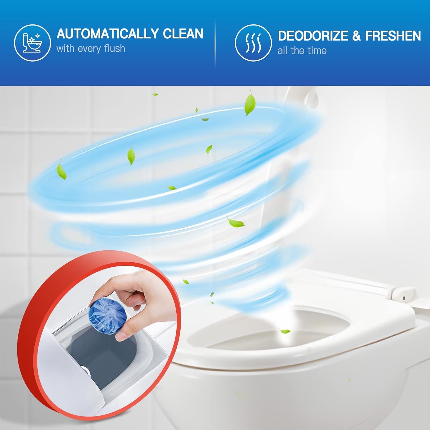 Automatic Toilet Bowl Cleaner Tablets (50 Count)