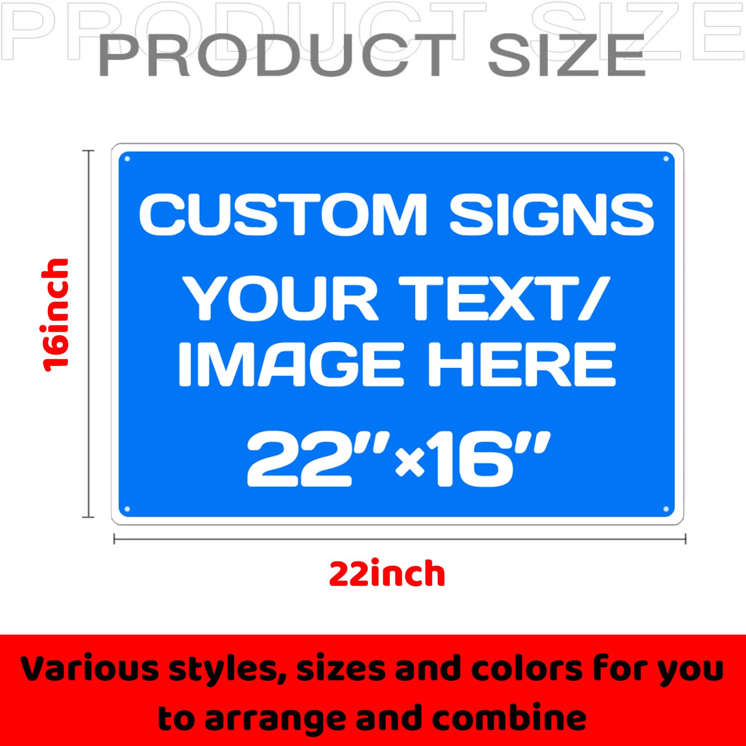 Custom Aluminum Weatherproof Metal Sign