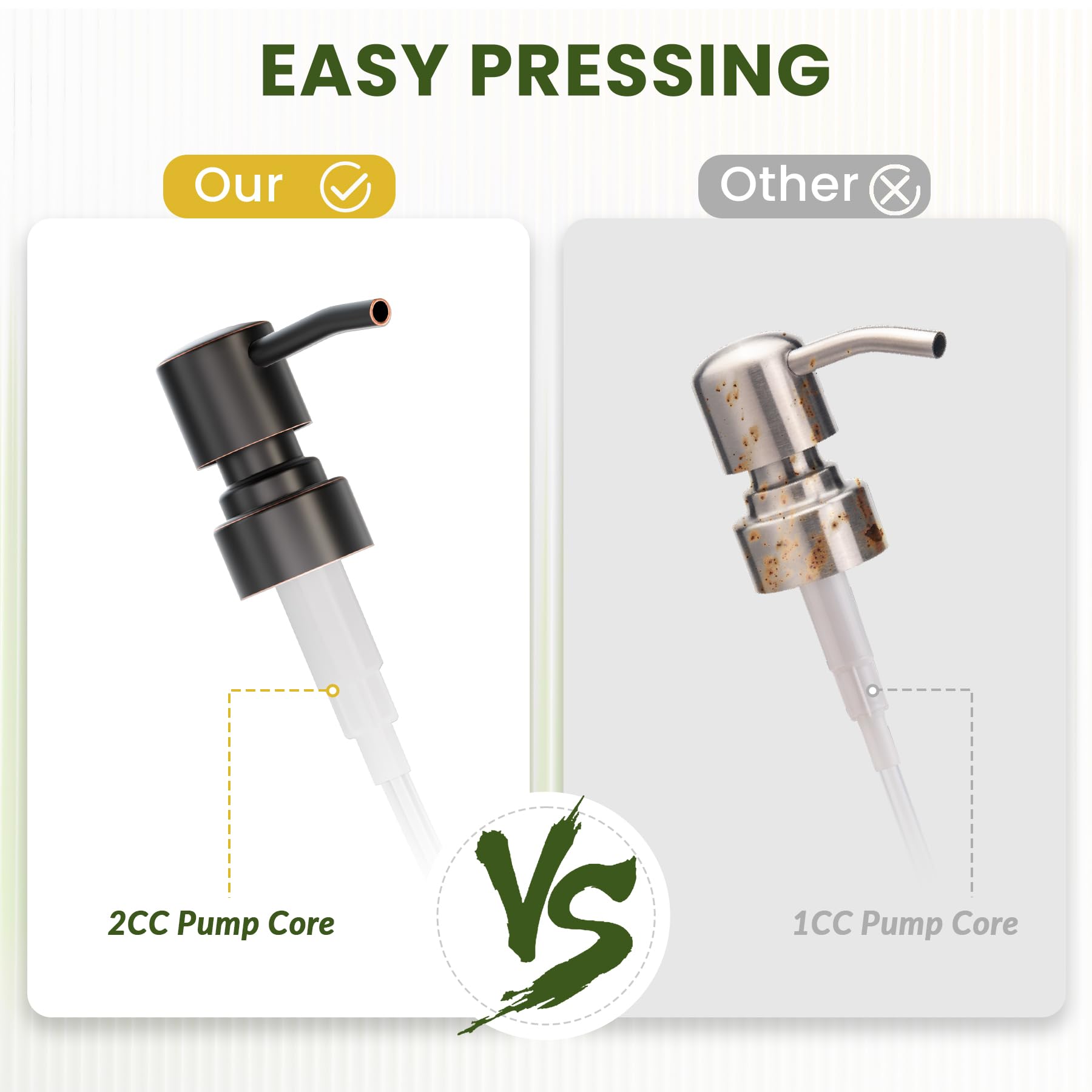 Glass Soap Dispenser (2 Count)