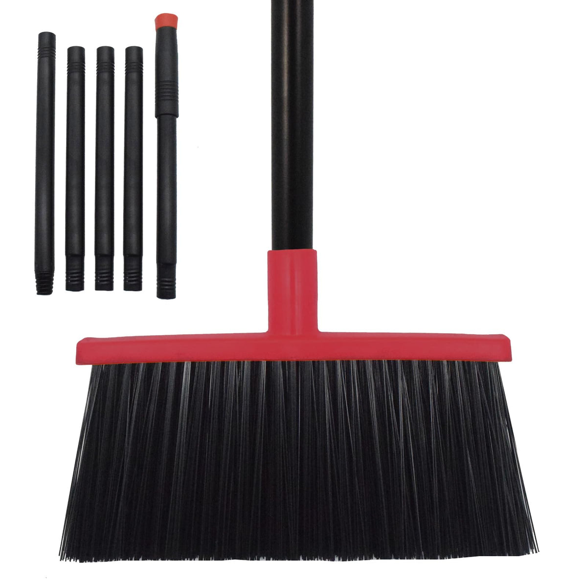 Heavy Duty Adjustable Angle Broom with 56" Steel Handle