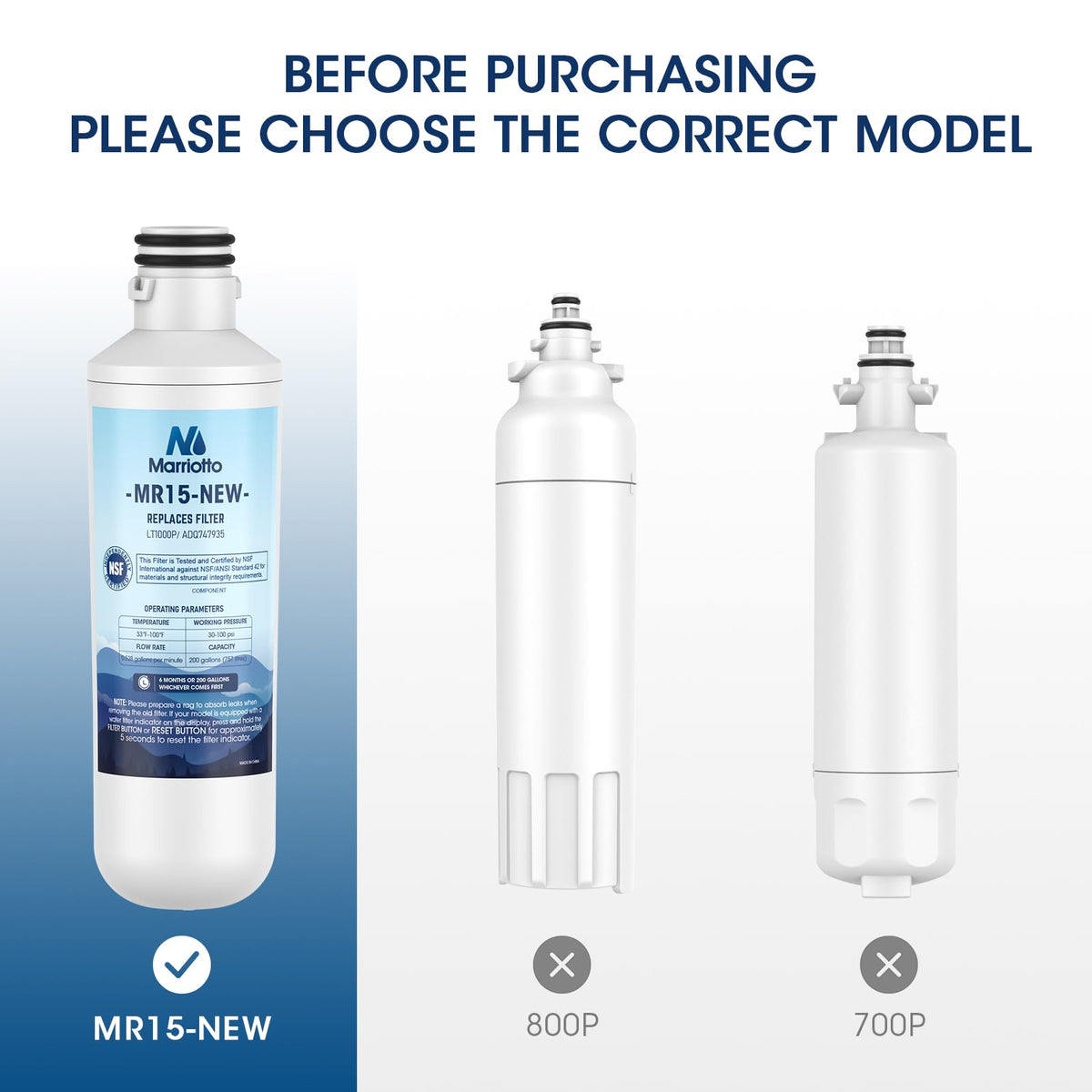 LT1000PC Water Filter and LT120F Air Filter Replacement