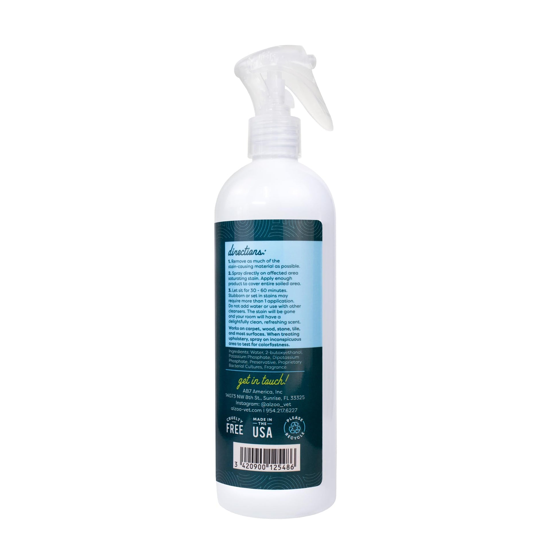 Pet Stain & Odor Remover Spray for Dog & Cat Urine (16 Fl Oz)