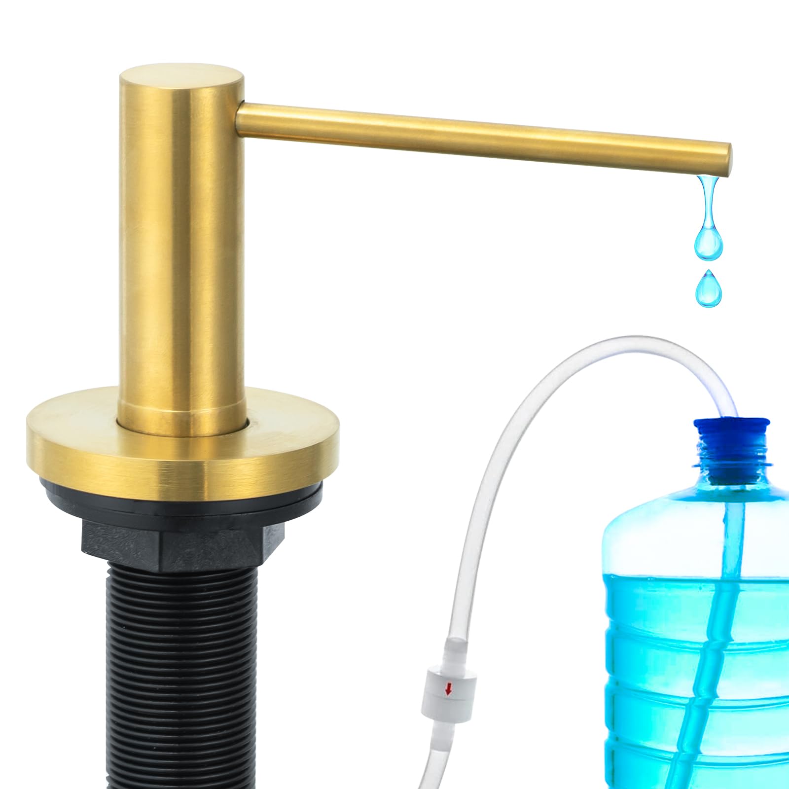 Soap Dispenser for Kitchen Sink Champagne Gold