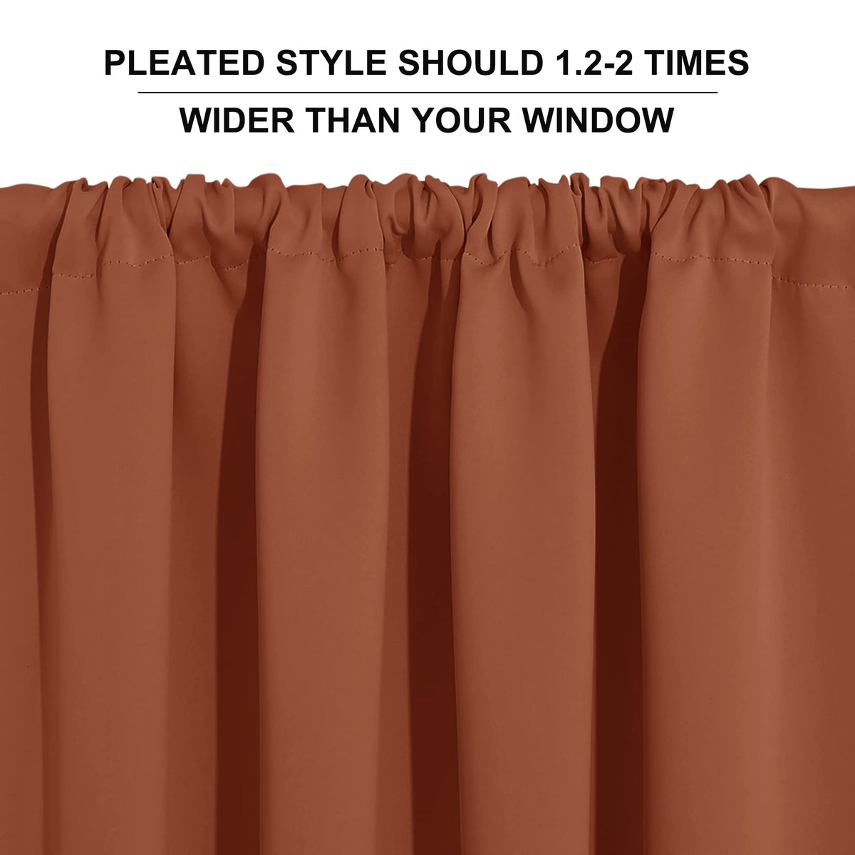 Cafe Blackout Curtains 24 inch Length (2 Count)