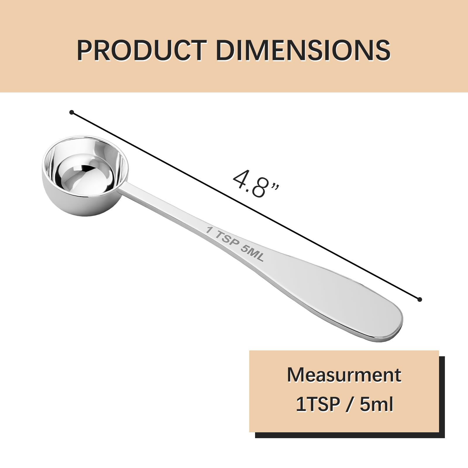 1PCS 1TSP 5ML
